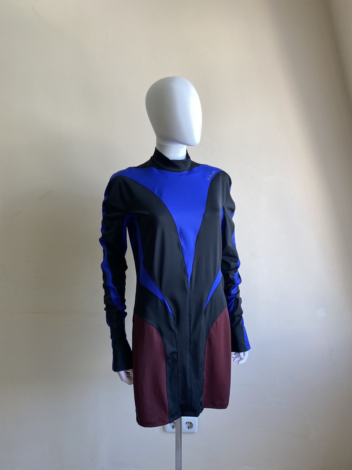 H&M × Mugler Mugler x H&M Womens Spiral Paneled Mini Dress Size XL-XXL Size XL / US 12-14 / IT 48-50 - 2 Thumbnail