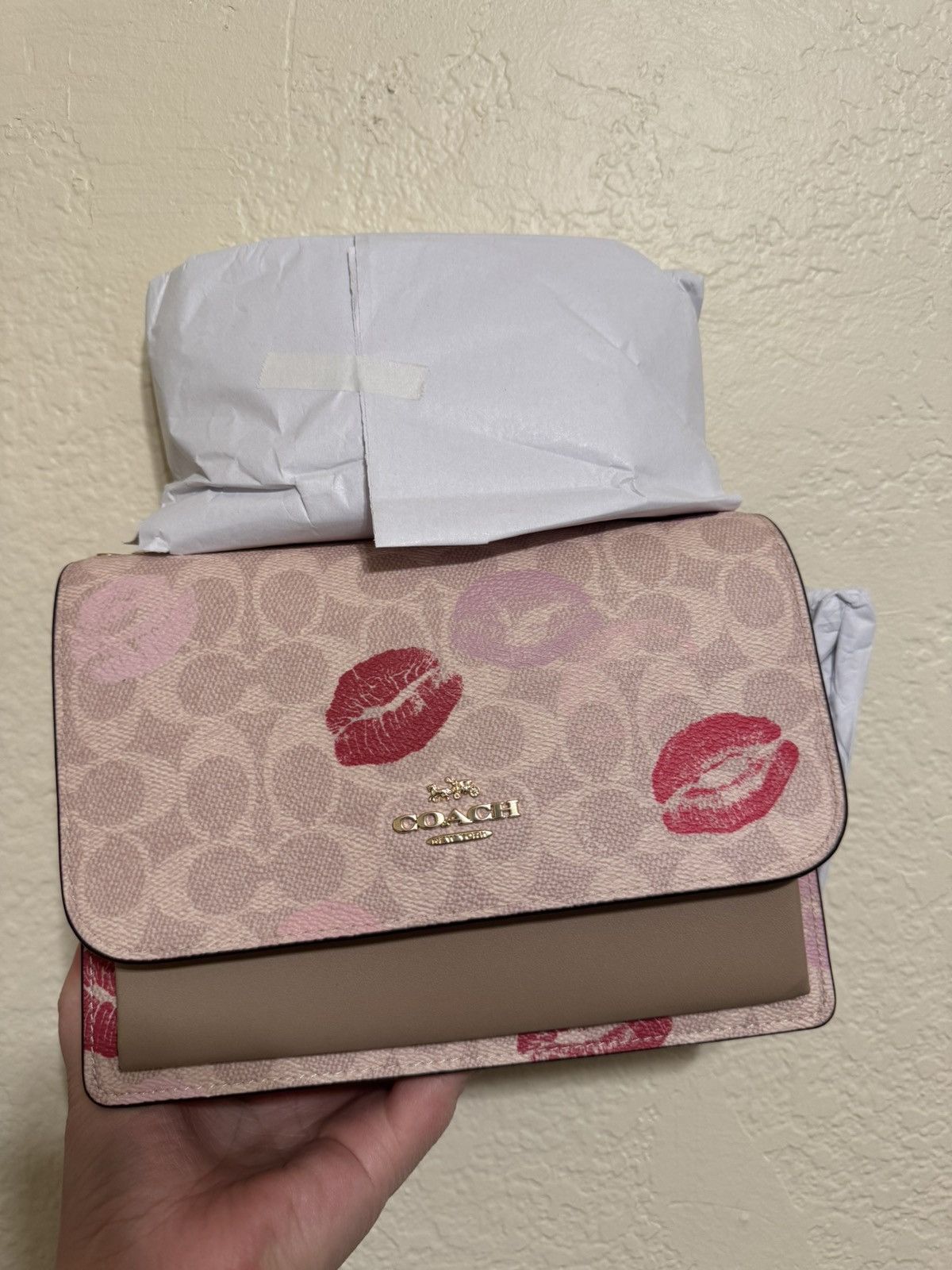 Coach COACH Klare Crossbody Bag Signature Canvas With Lips Print Size ONE SIZE - 1 Thumbnail