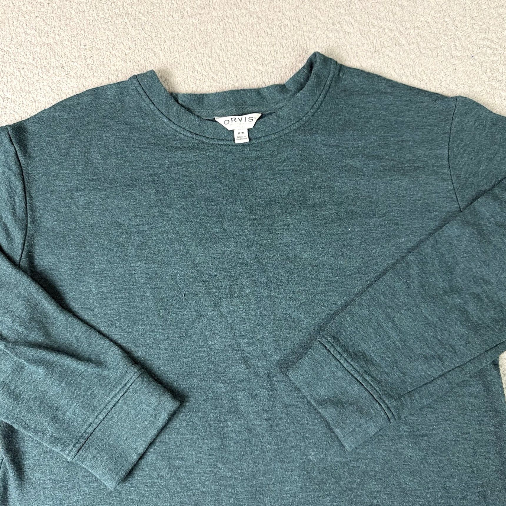 Orvis Orvis Sweater Womens M Green Crew Neck Fleece Pullover Casual Outdoor Warm Size M / US 6-8 / IT 42-44 - 2 Thumbnail