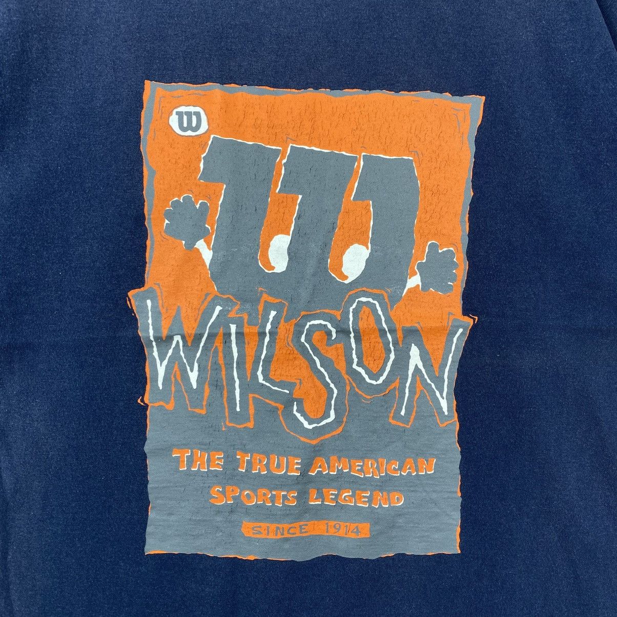 Vintage Vintage Wilson Hit Union Japan T-Shirt Size L 90s Navy Blue Size US L / EU 52-54 / 3 - 4 Thumbnail