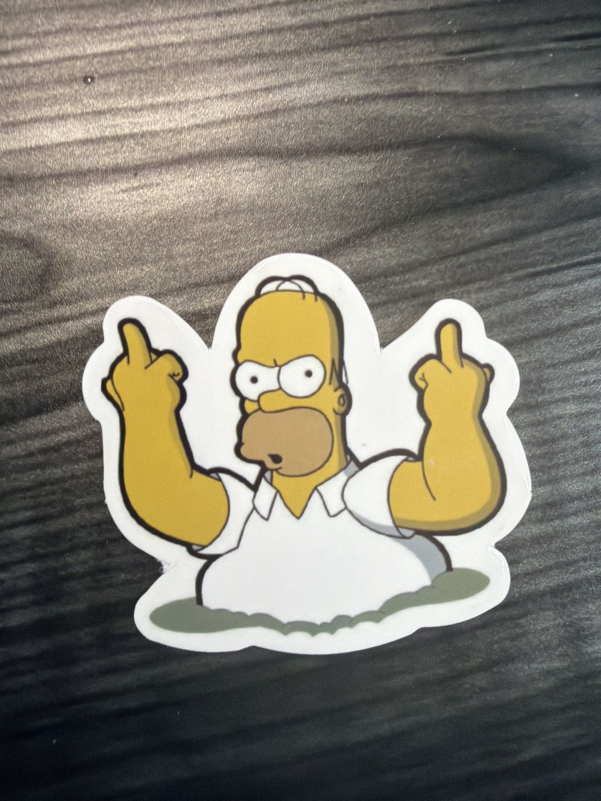 The Simpsons The Simpsons Homer Simpson Middle Fingers Sticker Size ONE SIZE - 1 Thumbnail