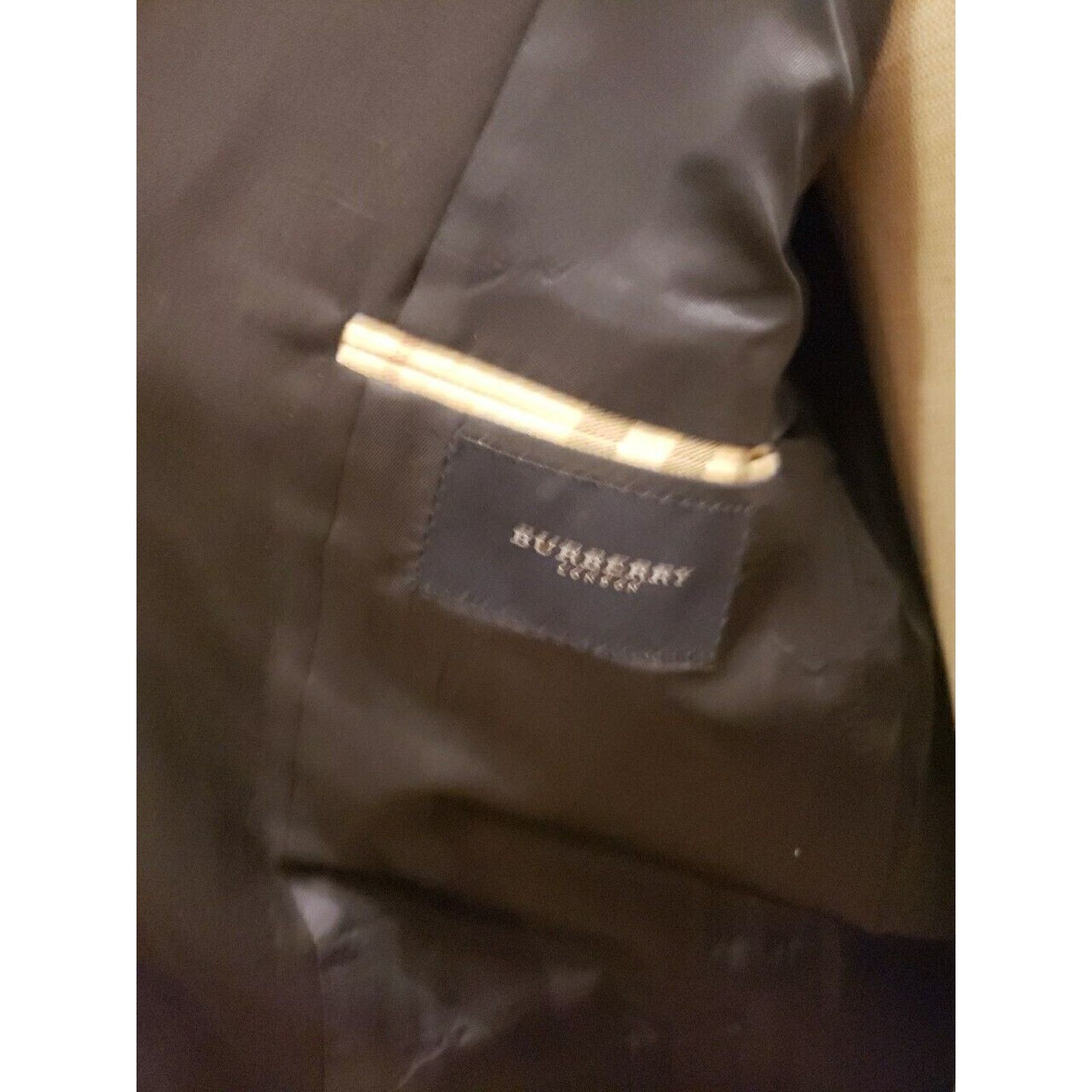 Burberry Burberry London 100% Wool Navy 3 Button Suit Size 43 R Size 42L - 4 Thumbnail