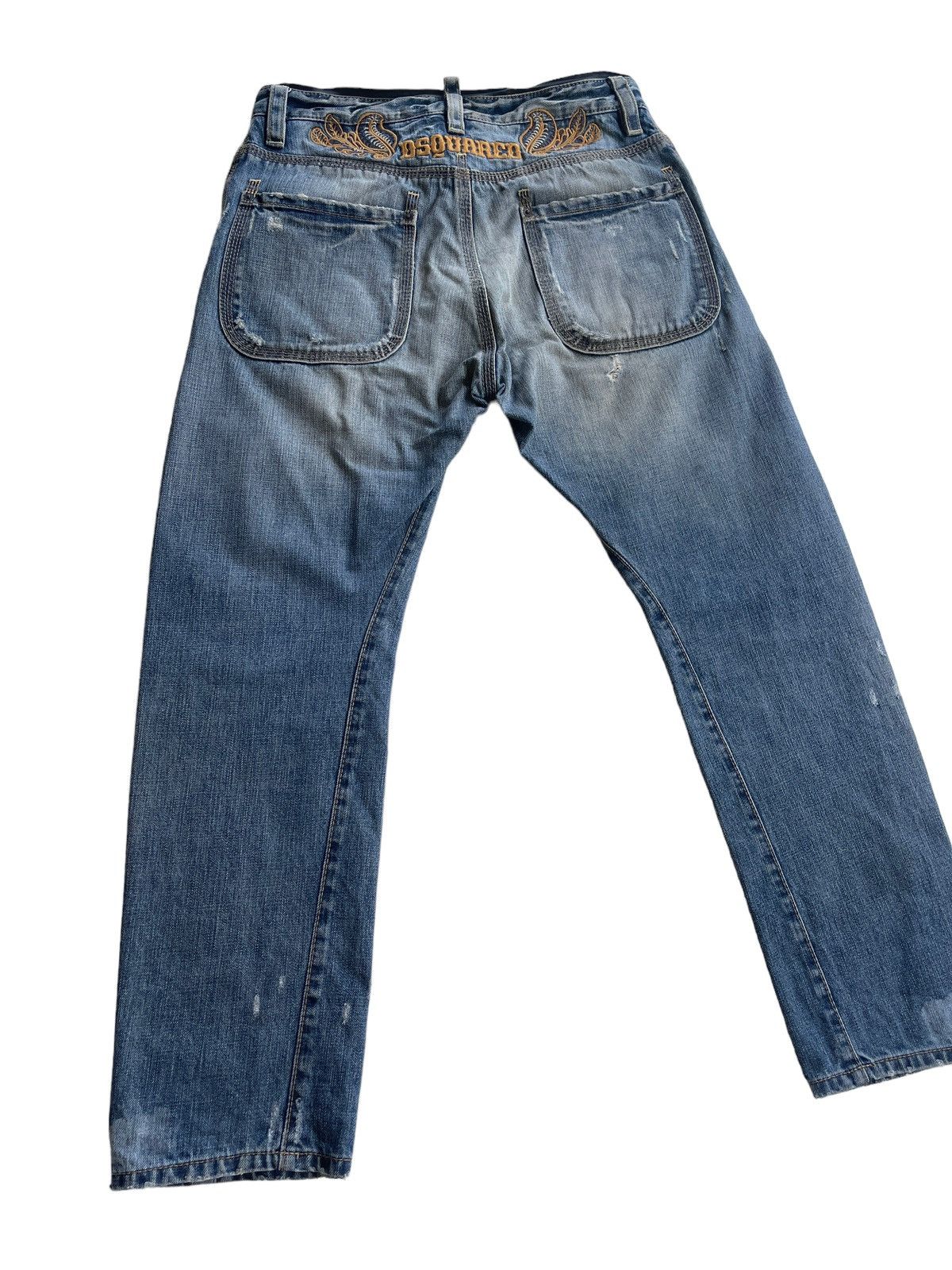 Dsquared2 Dsquared2 Distressed Belted Twisted Denim Size US 31 - 9 Thumbnail