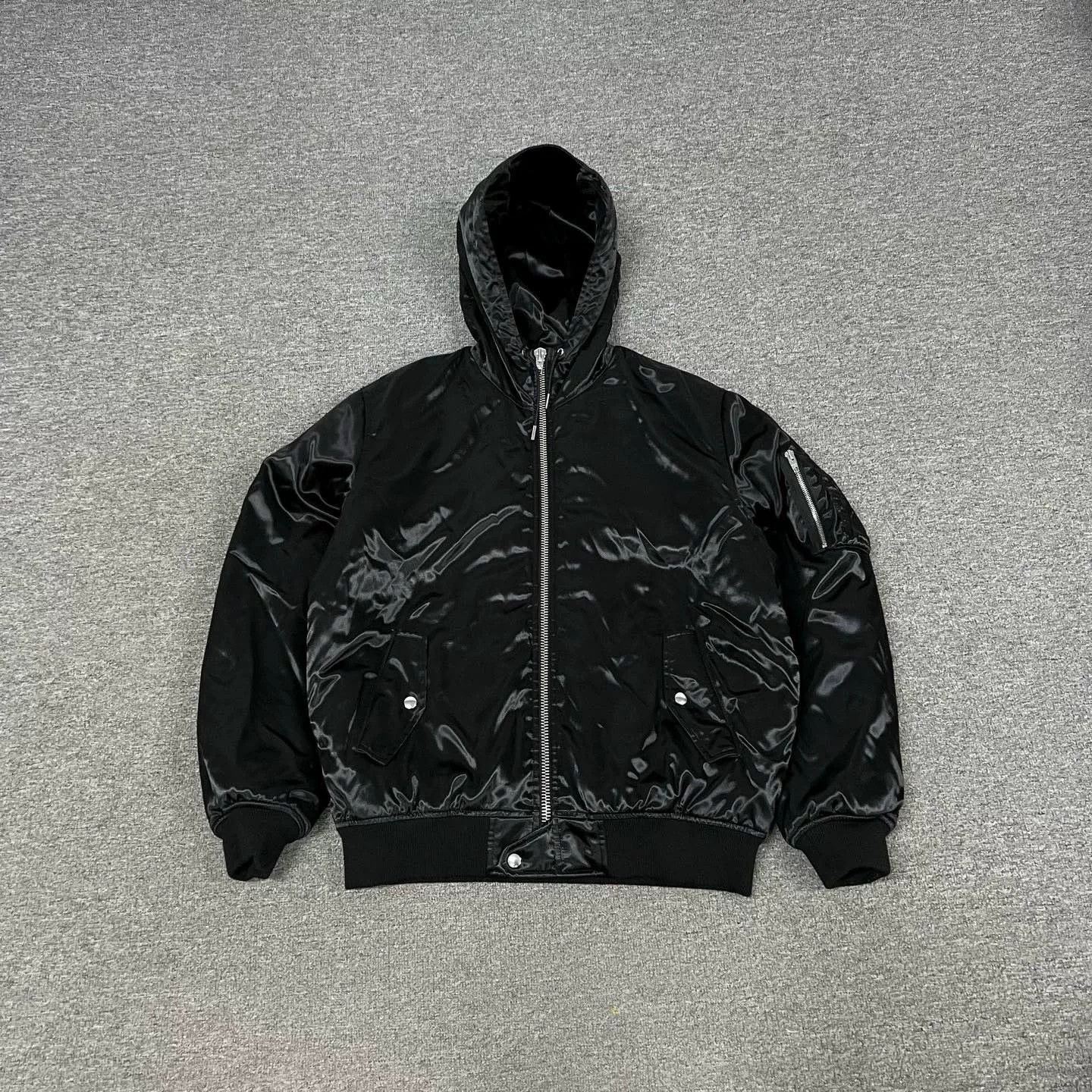 Celine Celine Black Logo Bomber Jacket Size XL / US 12-14 / IT 48-50 - 1 Thumbnail