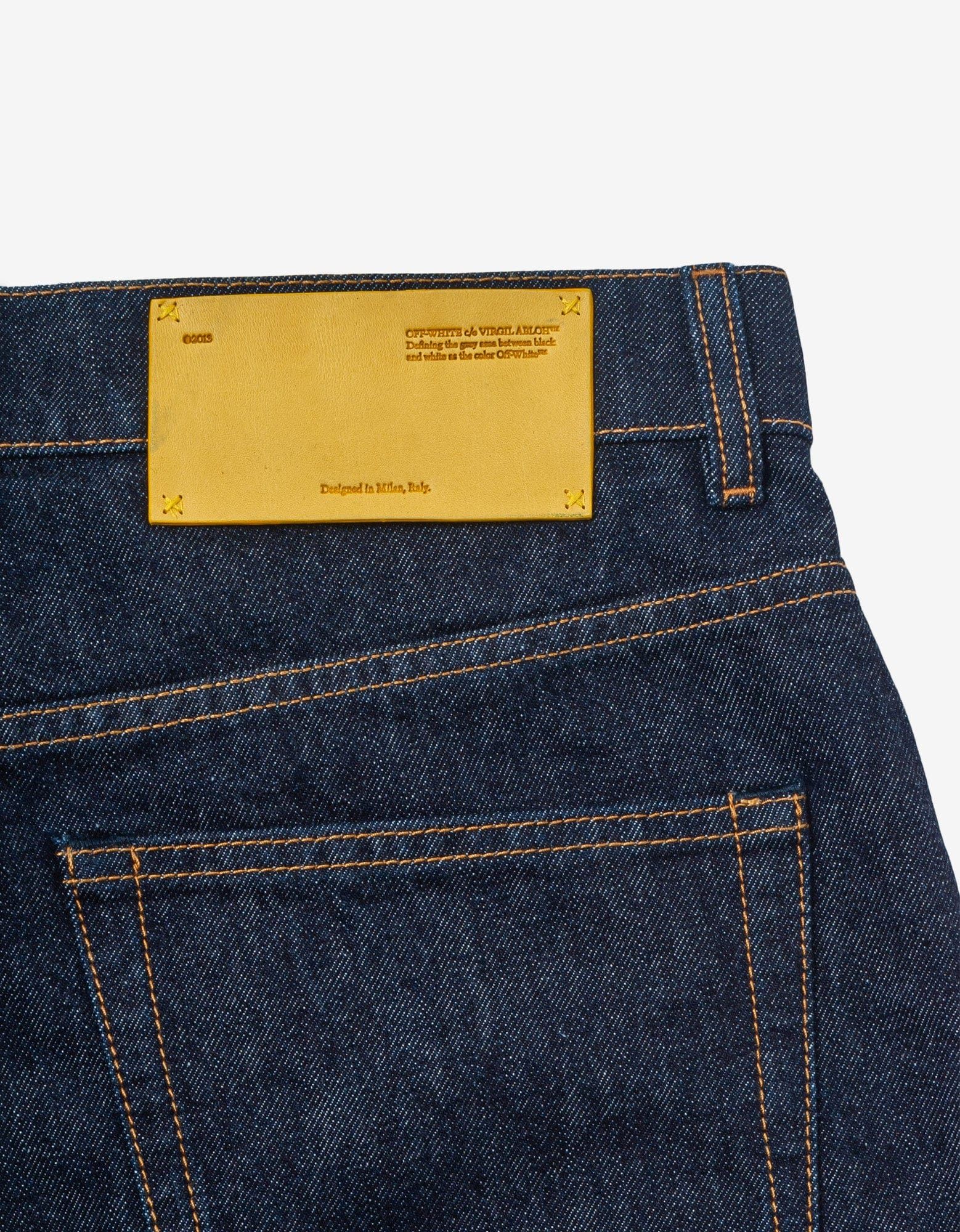 Off-White Off-White Blue Wave Off Skate Carpenter Jeans Size US 31 - 8 Thumbnail