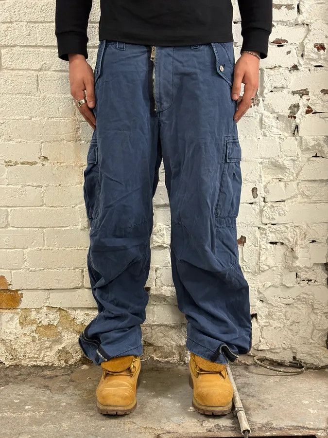 Dolce & Gabbana AW2002 Dolce & Gabbana Cargo Zip Blue Pants Size US 34 / EU 50 - 2 Thumbnail