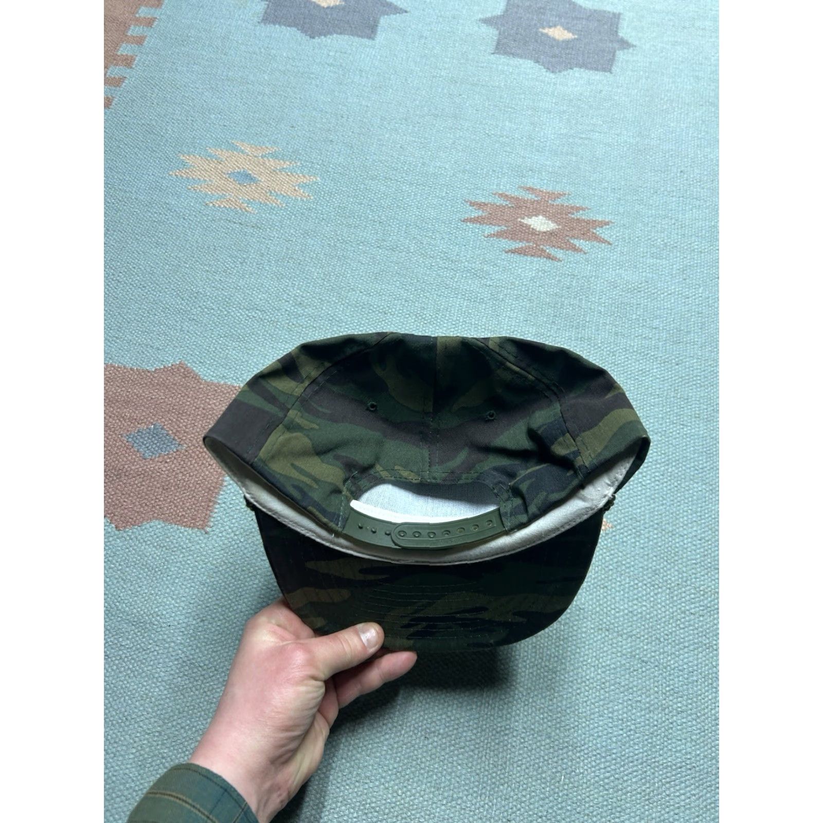 Vintage VINTAGE SnapBack hat camo cap Meauwataka militia Michigan woodland adjustable Size ONE SIZE - 4 Thumbnail