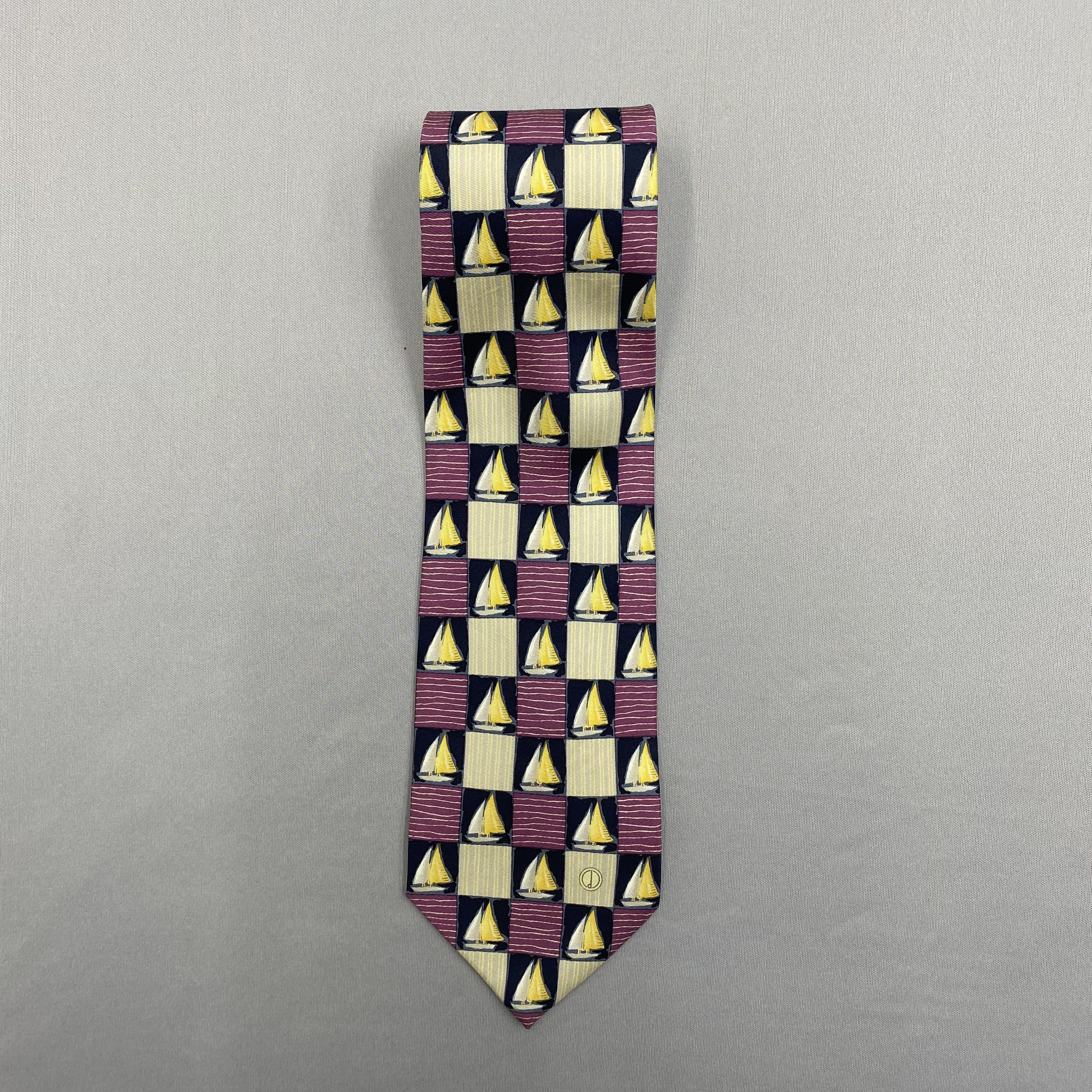 Alfred Dunhill Vintage Dunhill SILK Necktie Cravate Pure Silk Neck Tie Size ONE SIZE - 3 Thumbnail