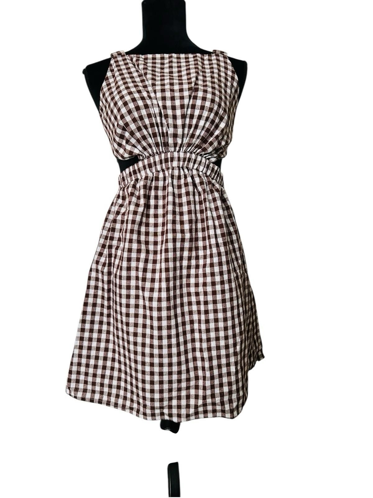 Other Dissh August Chocolate Gingham Dress - Sz AU 10 US 6 (008) Size M / US 6-8 / IT 42-44 - 4 Thumbnail