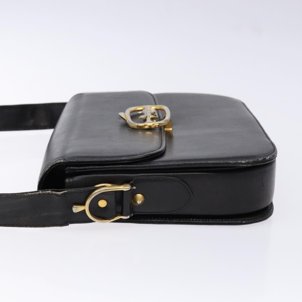 Celine CELINE Shoulder Bag Leather Black Gold Size ONE SIZE - 5 Thumbnail