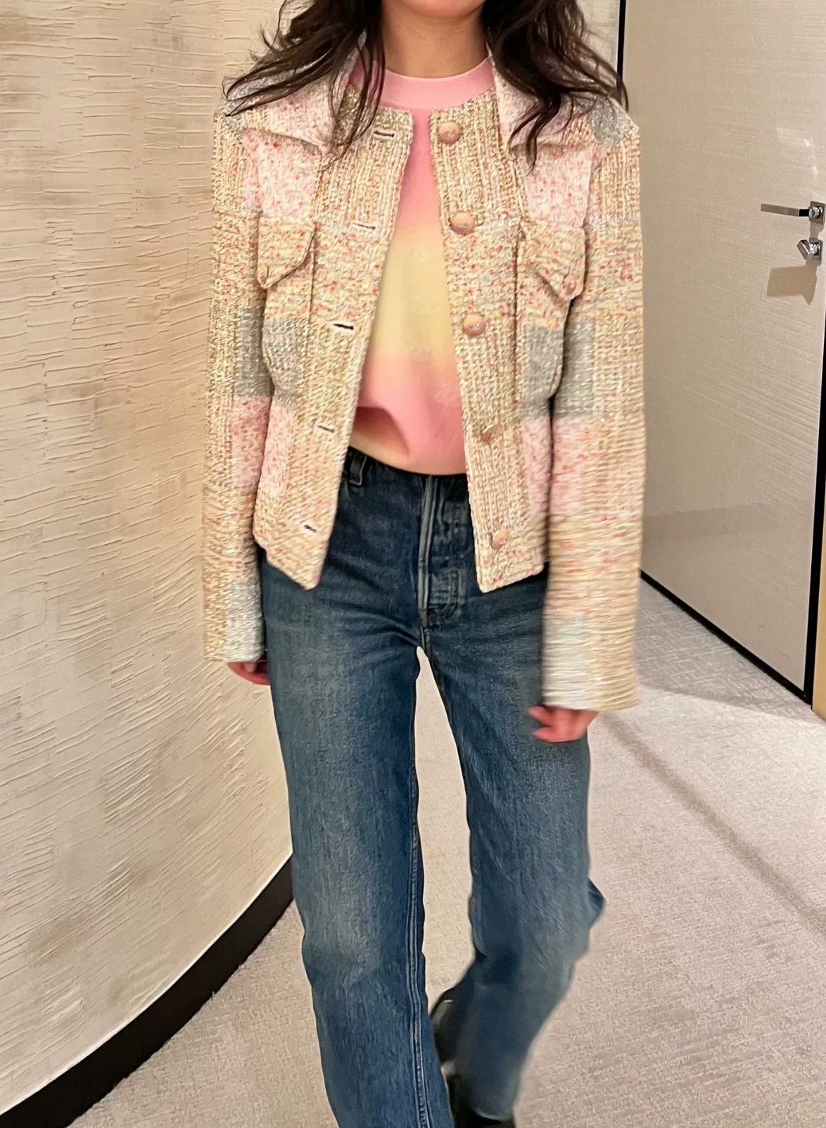 Chanel Chanel 24C Tweed Metallic Jacket Size XXS / US 00 / IT 34 - 1 Thumbnail