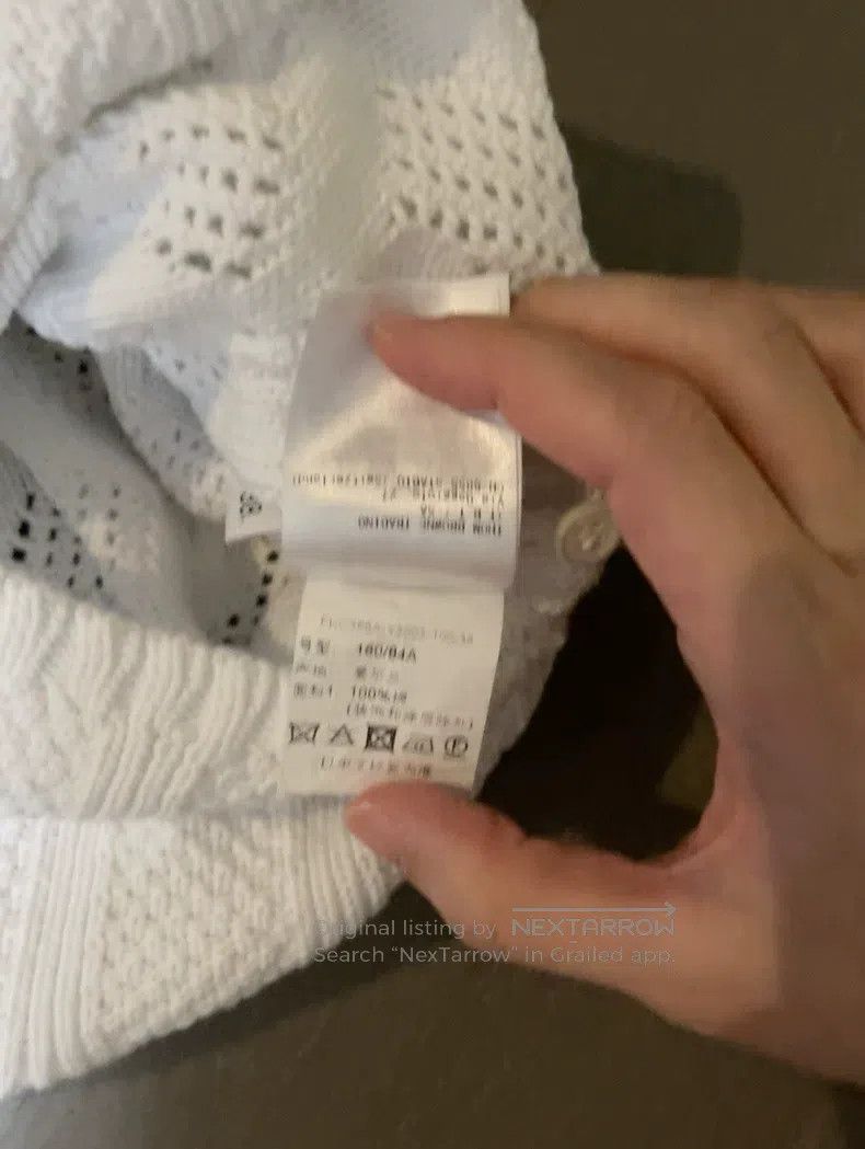 Thom Browne Thom Browne White Short Sleeve Cotton Cardigan Size XS / US 0-2 / IT 36-38 - 7 Thumbnail
