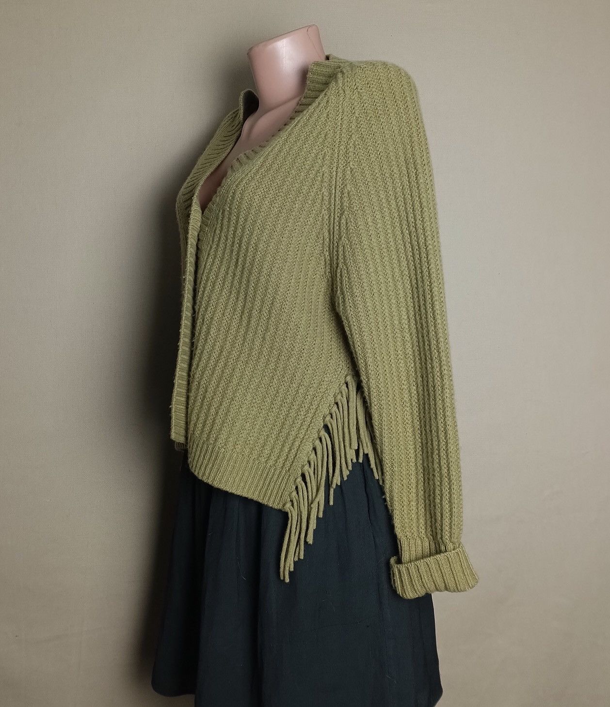 Designer HEMISPHERE Wool Cashmere Sweater Cardigan Size XS Size XS / US 0-2 / IT 36-38 - 2 Thumbnail