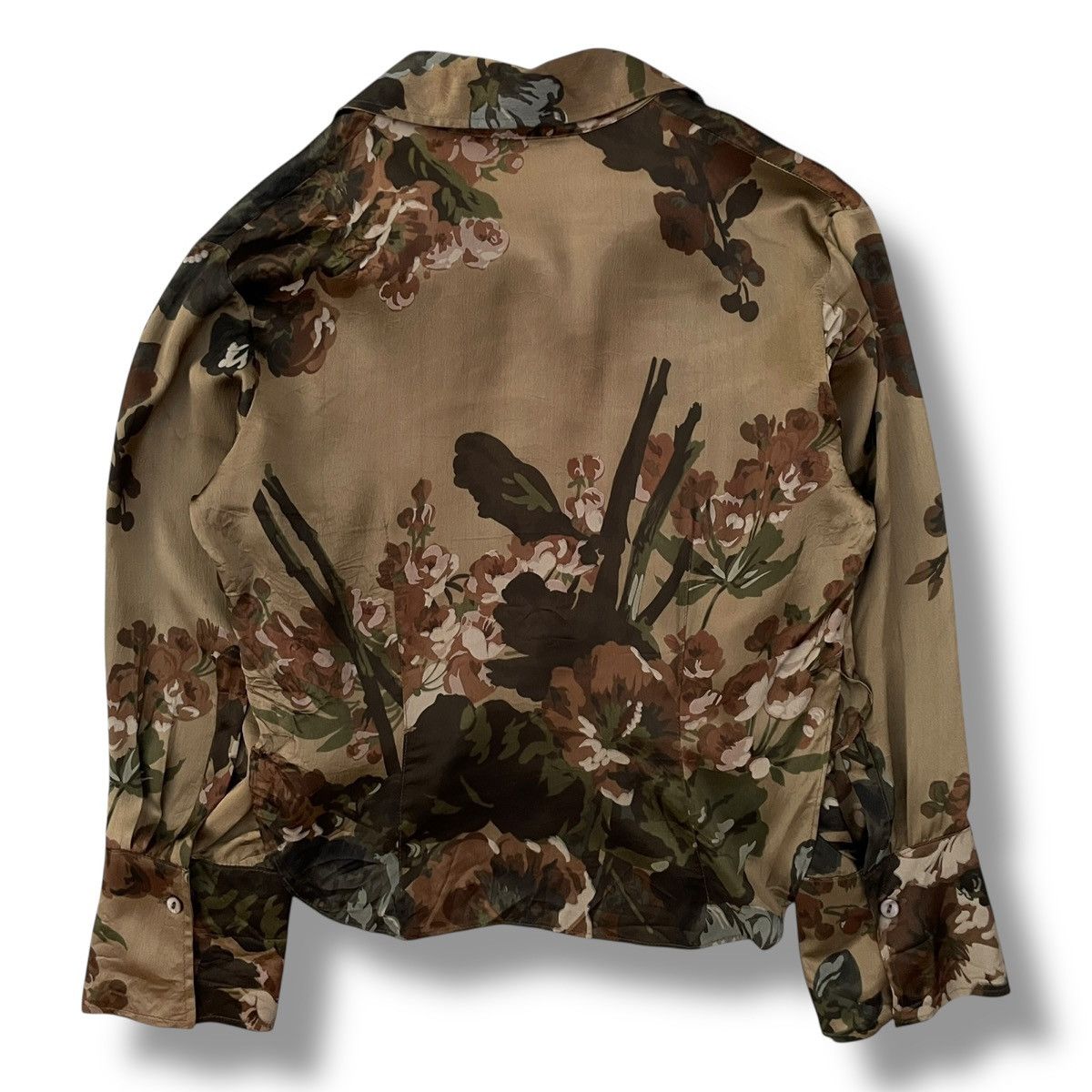 Dries Van Noten ARCHIVE Dries Van Noten 90s Acetate Floral Button-up Shirt Size XS / US 0-2 / IT 36-38 - 7 Thumbnail