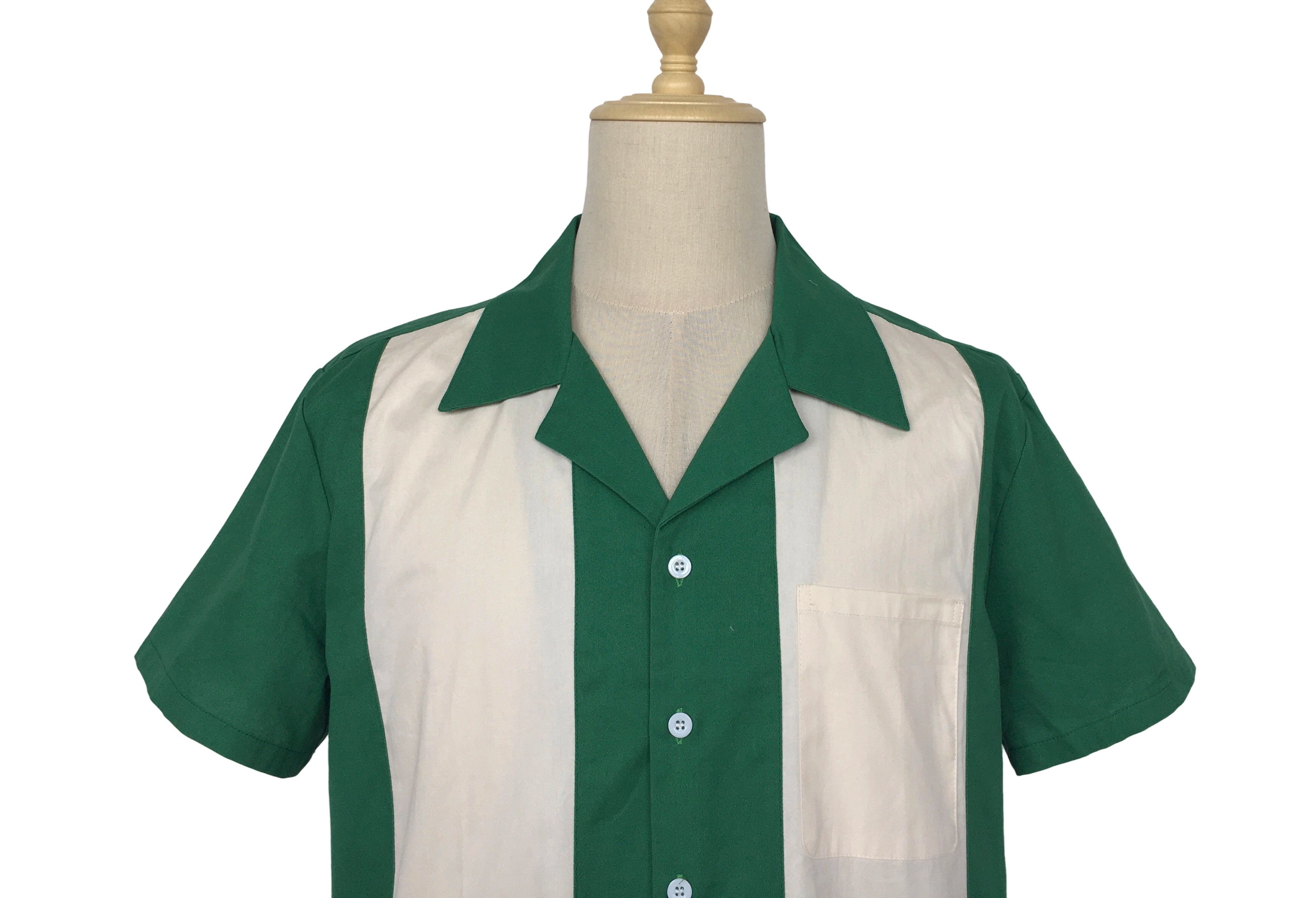 Other Vintage Style Western Shirts Bowling Shirts-green Size US L / EU 52-54 / 3 - 4 Thumbnail