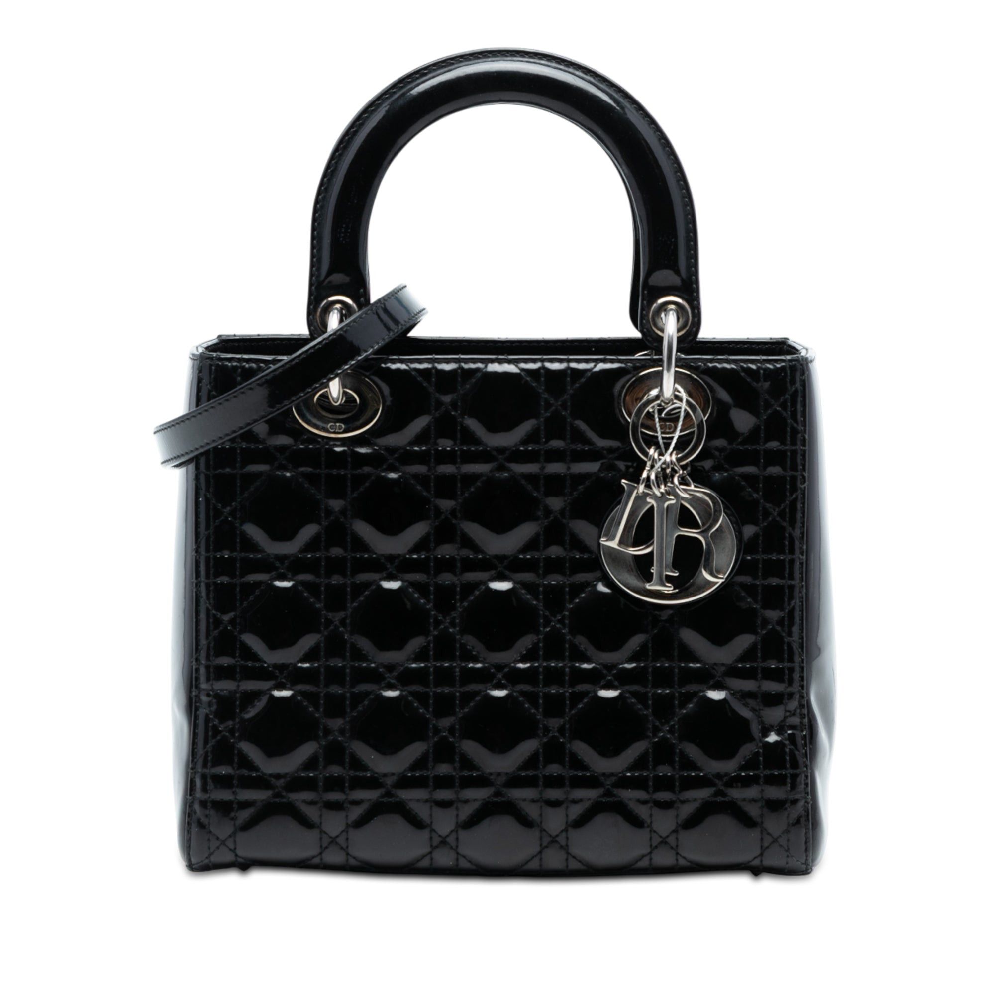 Dior Medium Patent Cannage Lady Dior Size ONE SIZE - 1 Thumbnail