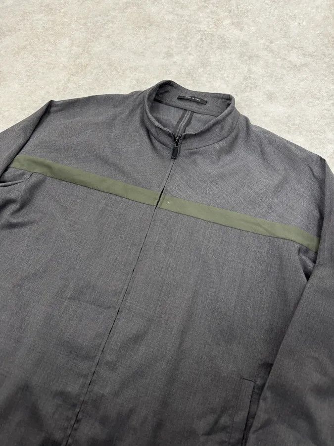 Emporio Armani 2010s Emporio Armani Grey & Olive Lined Cozy Zip-up Jacket Size US M / EU 48-50 / 2 - 6 Thumbnail