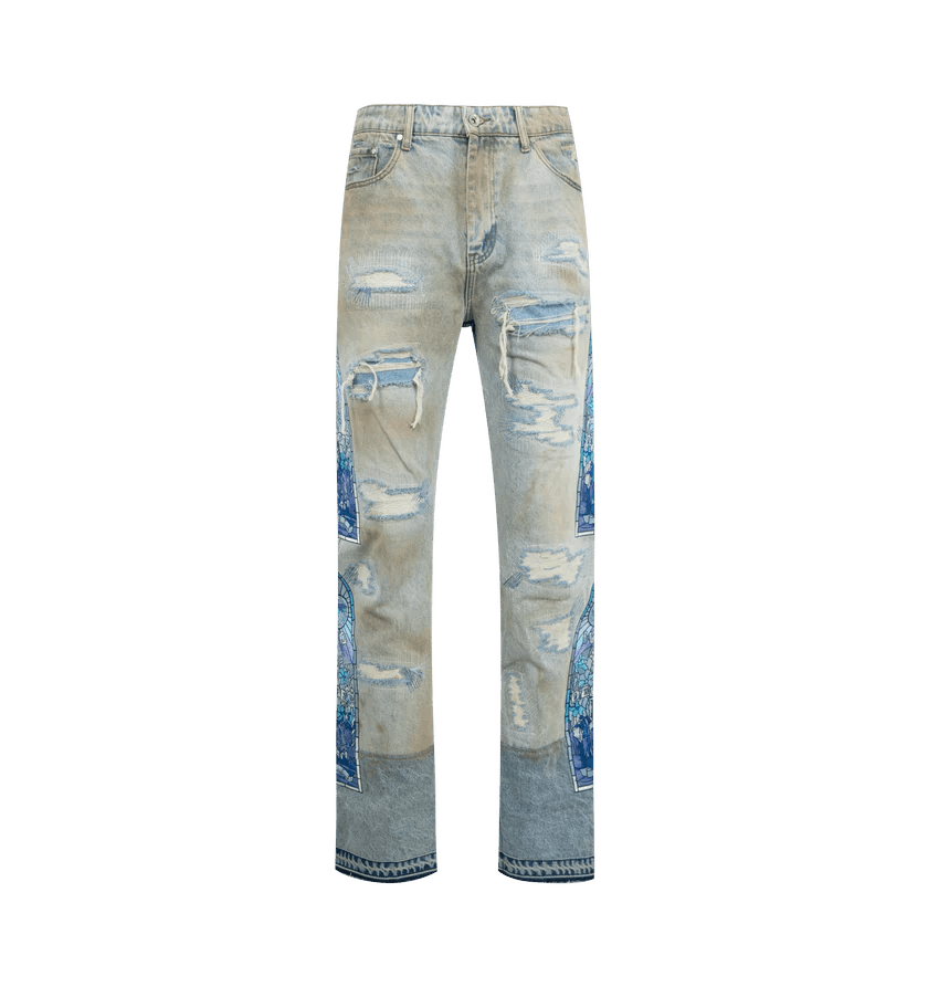 Who Decides War o1h1sh10525 Winter Mechanic Denim in Sky Blue Size US 38 / EU 54 - 1 Thumbnail