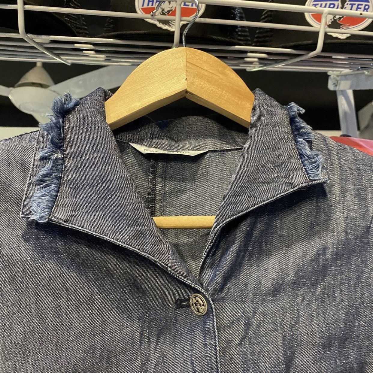Kansai Yamamoto Archive Kansai Bis Cropped Denim Work Jacket Size S / US 4 / IT 40 - 7 Thumbnail