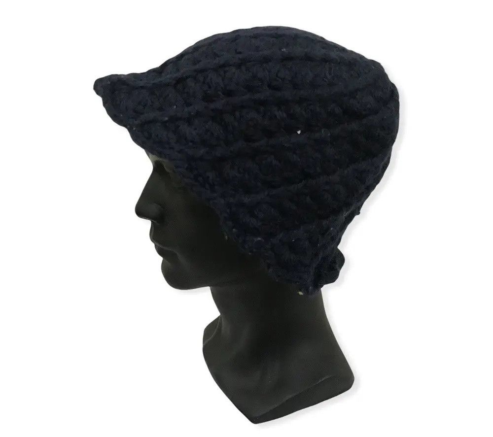 Japanese Brand × Vintage Japanese Brand Plain Knit Beanie Hat Size ONE SIZE - 1 Thumbnail