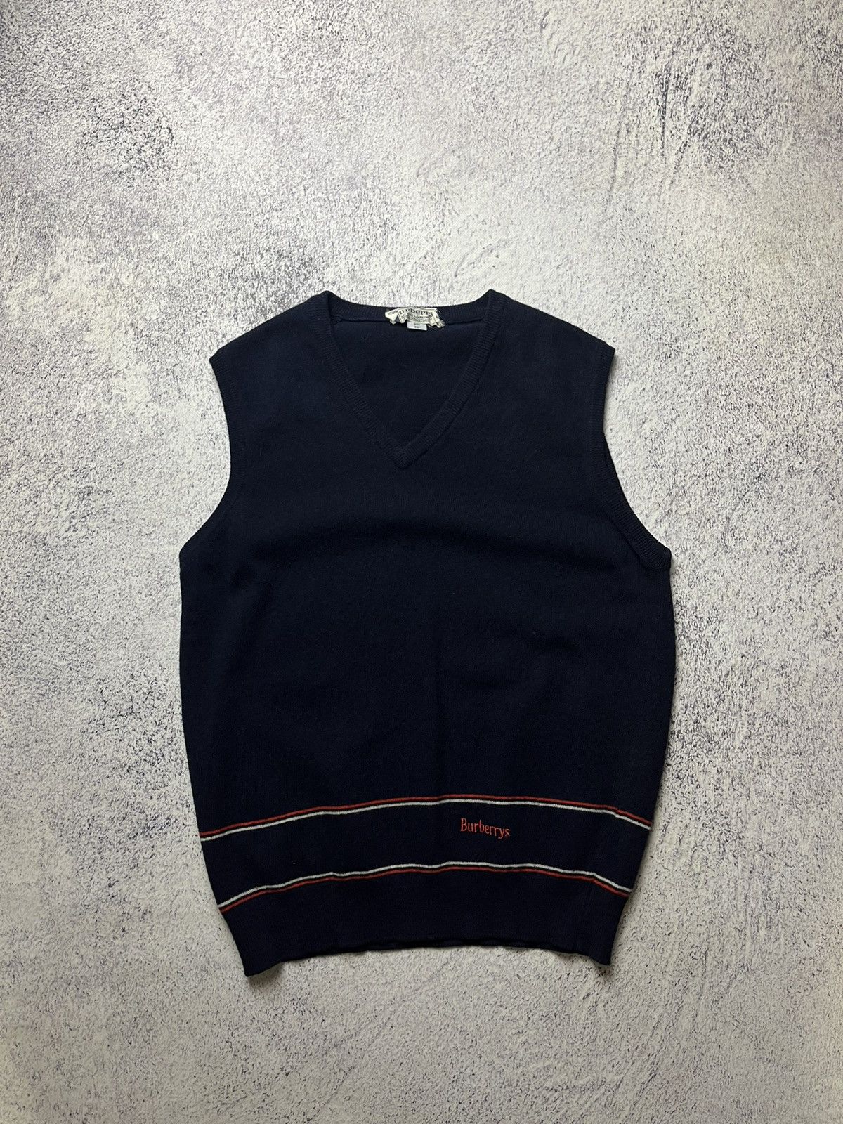 Burberry Vintage Burberrys Wool Vest Sweater Knit Luxury Oldmoney Size US S / EU 44-46 / 1 - 1 Thumbnail