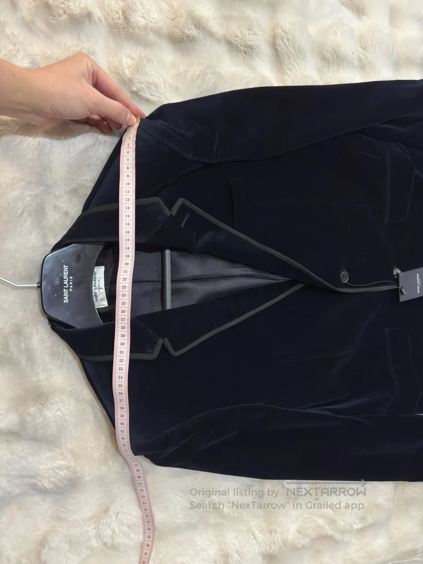 Saint Laurent Paris Saint Laurent Paris Navy Velvet Suit| Size US M / EU 48-50 / 2 - 7 Thumbnail