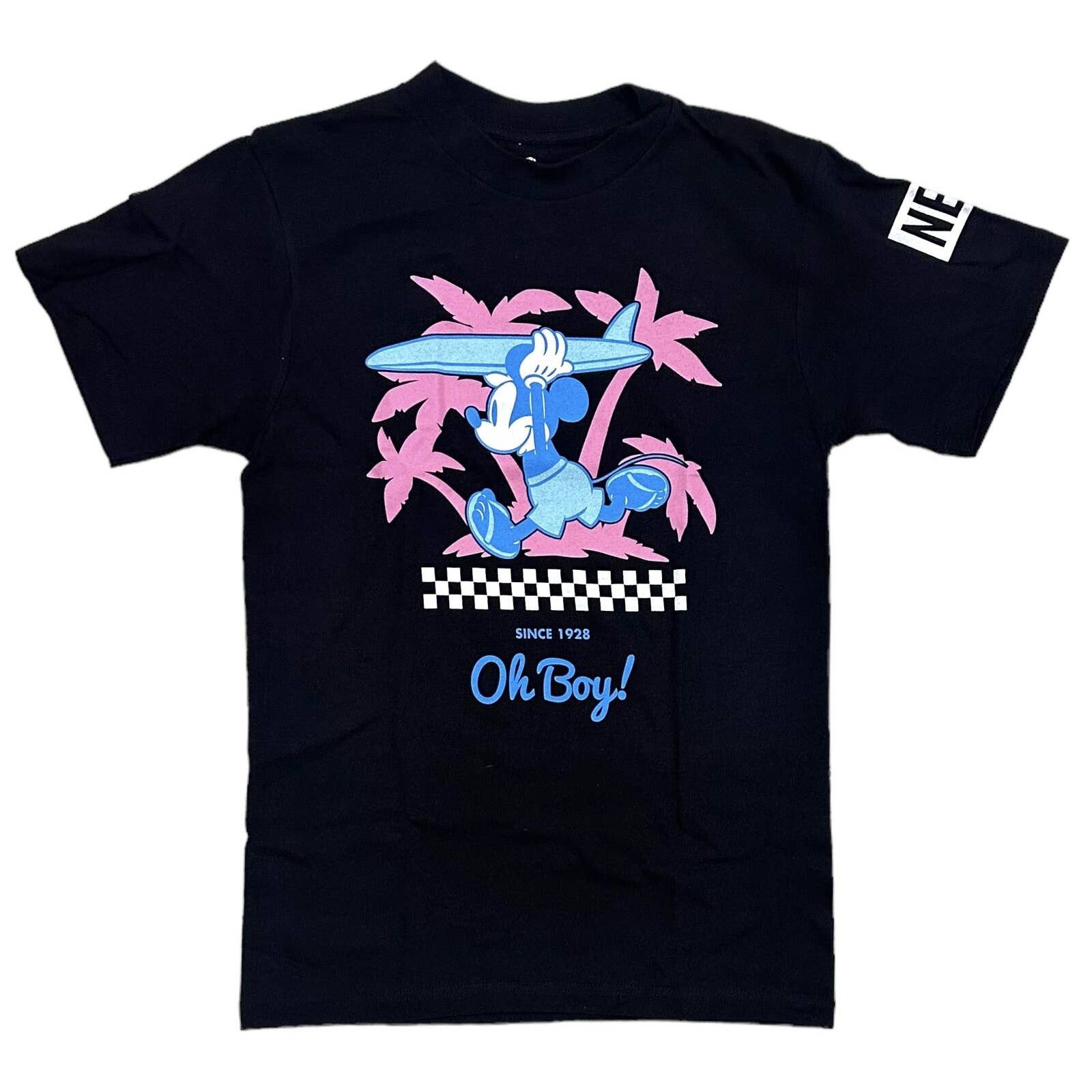 NEFF Neff X Disney Men's Mickey Mouse Oh Boy Surfing Tee T-Shirt | Grailed
