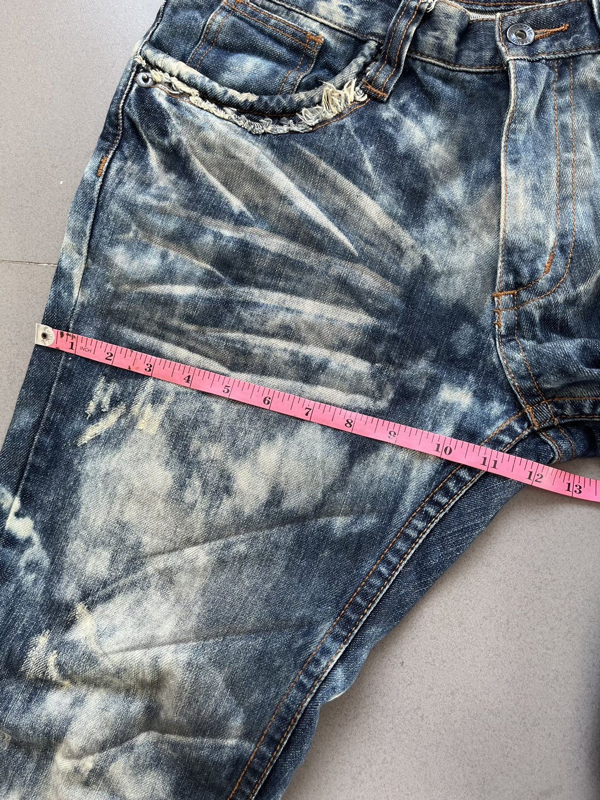 If Six Was Nine SEMANTIC DESIGN JAPANESE DENIM FADED WASHED JEANS Size US 32 / EU 48 - 15 Thumbnail