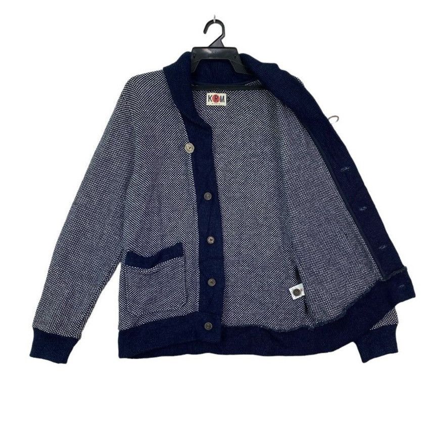 Japanese Brand 90s KRM kyoto japan indigo blue cardigan jacket Size US M / EU 48-50 / 2 - 4 Thumbnail