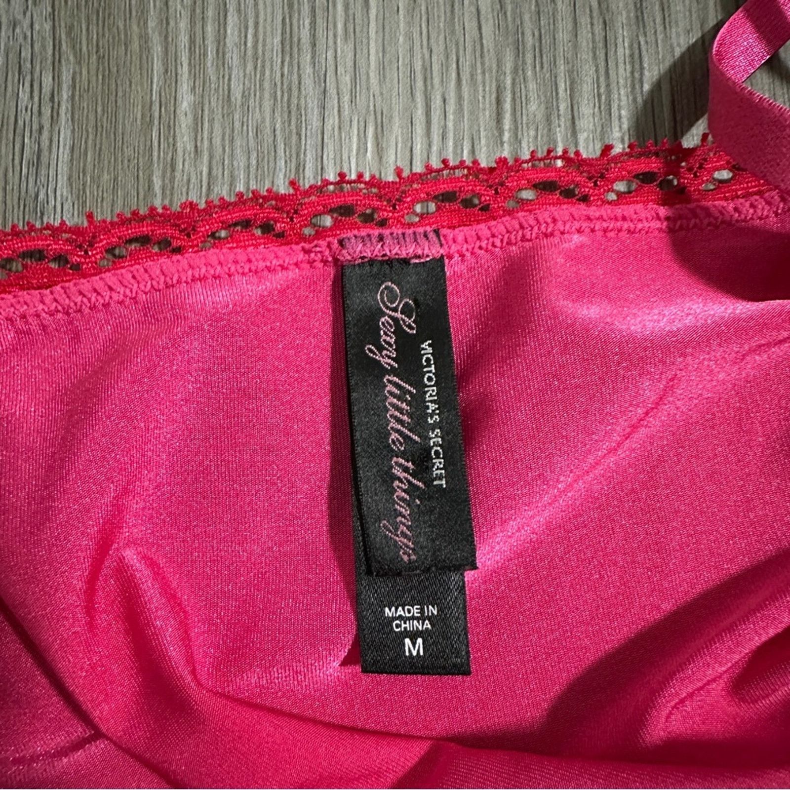 Victoria's Secret Victoria's Secret Sexy Little Things Pink Lace Slip Dress Size M / US 6-8 / IT 42-44 - 5 Thumbnail