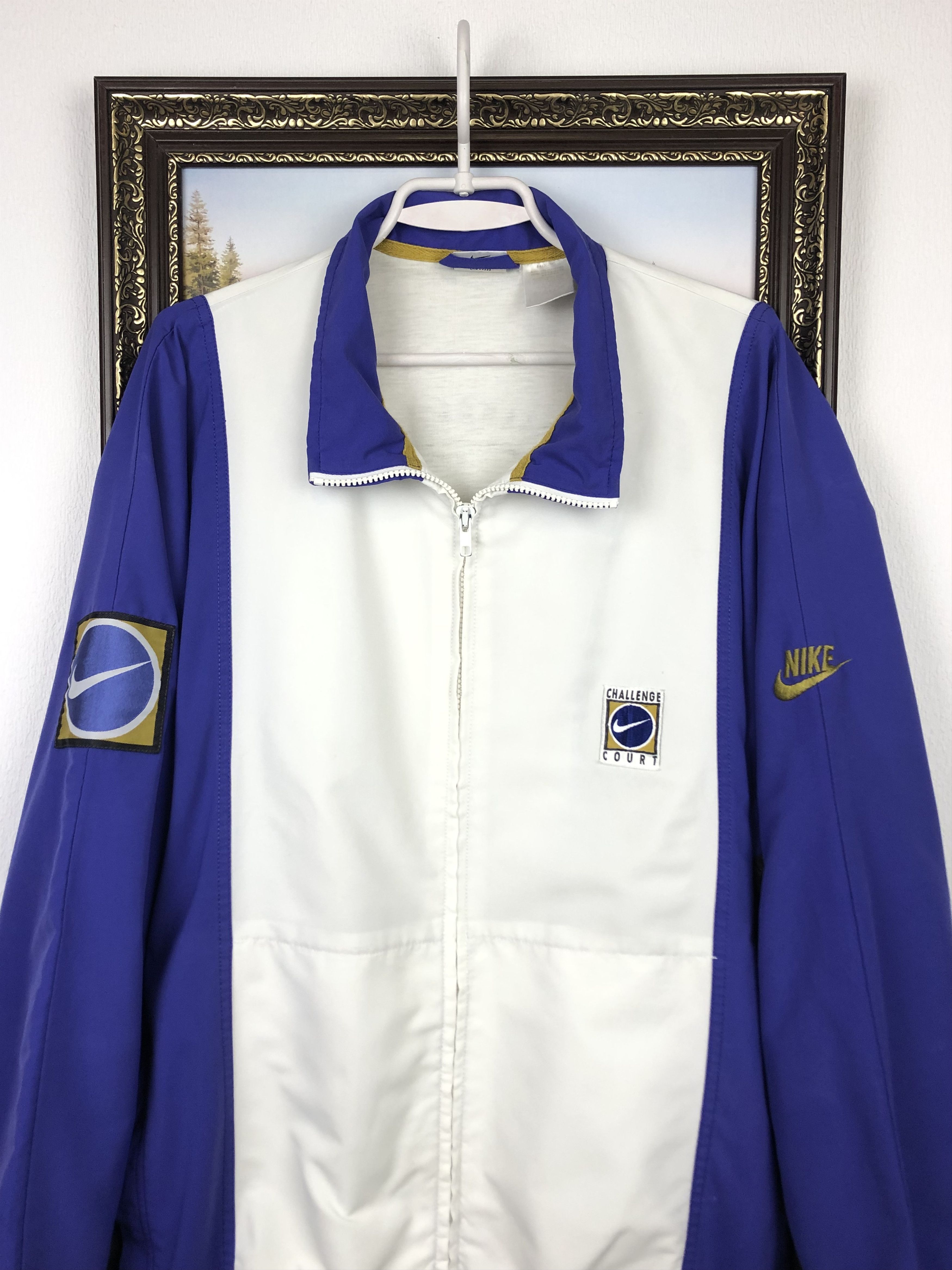 Nike Vintage 90's Nike Challenge Court Andre Agassi Jacket Track Size US XL / EU 56 / 4 - 5 Thumbnail