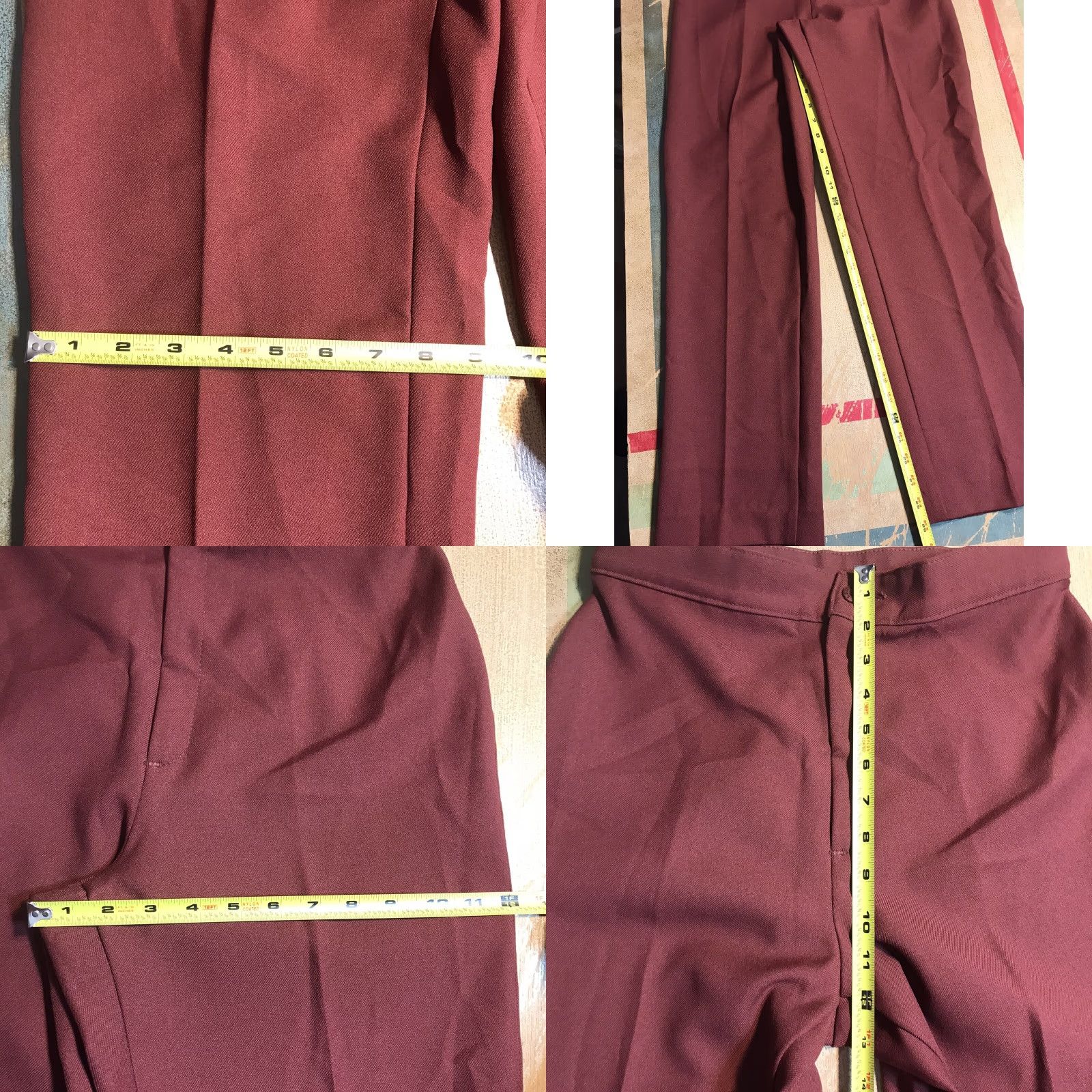 Vintage VINTAGE Levis Pants Main Points: 554 Polyester Pleated Straight Leg USA Red 27x29 Size 2 Womens Size 26" / US 2 / IT 38 - 9 Thumbnail