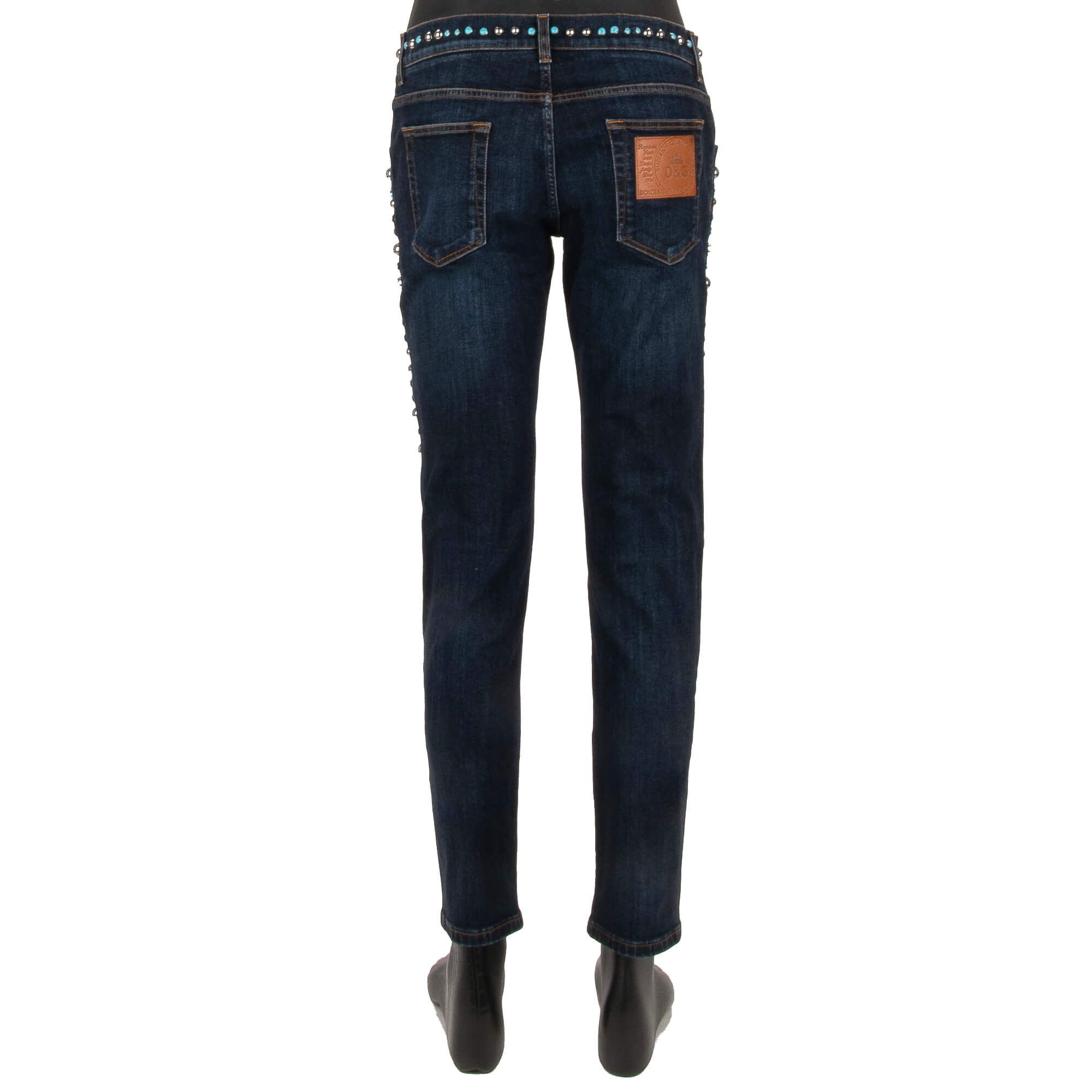 Dolce & Gabbana o1y0125 Logo Jeans in Blue Size US 28 / EU 44 - 2 Thumbnail