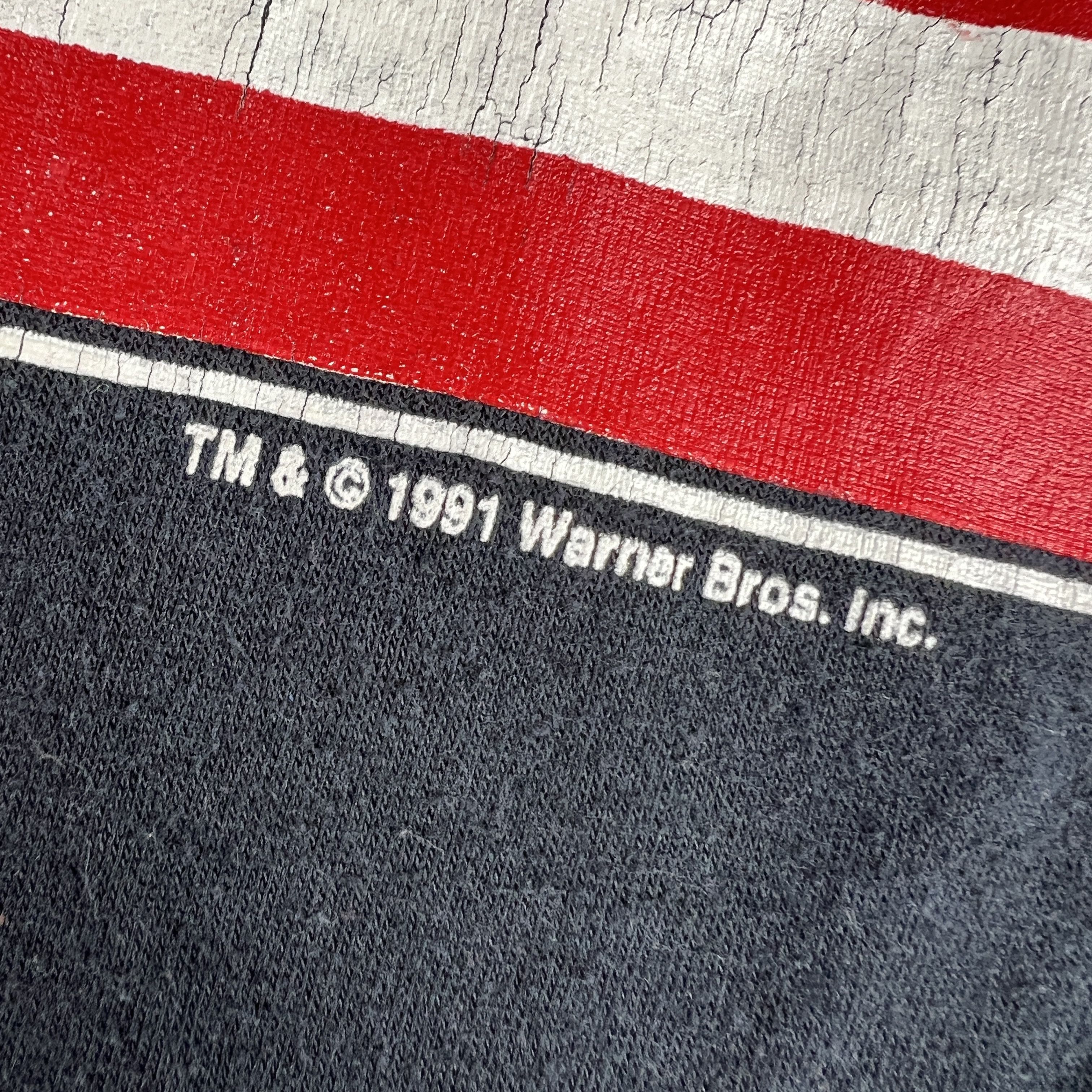Vintage × Warner Bros VTG 90s Taz American Dad Shirt Faded Single Stitch Tee Size US M / EU 48-50 / 2 - 7 Thumbnail
