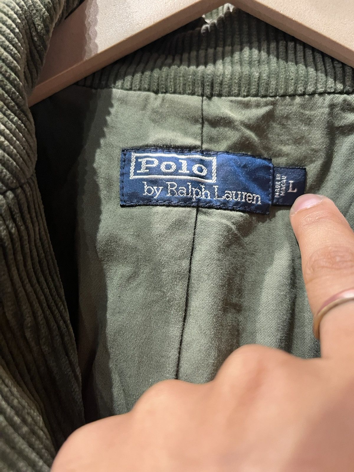 Polo Ralph Lauren × Ralph Lauren × Vintage Polo Ralph Lauren Corduroy Casual Coat Size US L / EU 52-54 / 3 - 6 Thumbnail