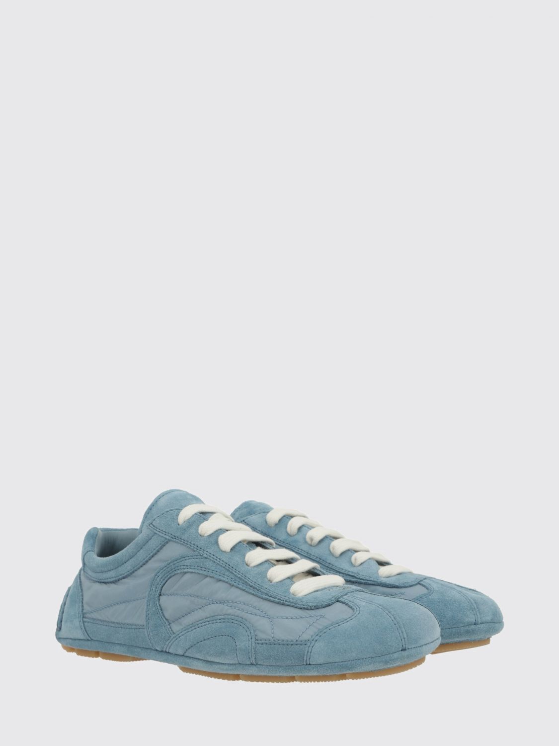Prada Prada Sneakers Woman Gnawed Blue Size US 7.5 / IT 37.5 - 1 Preview