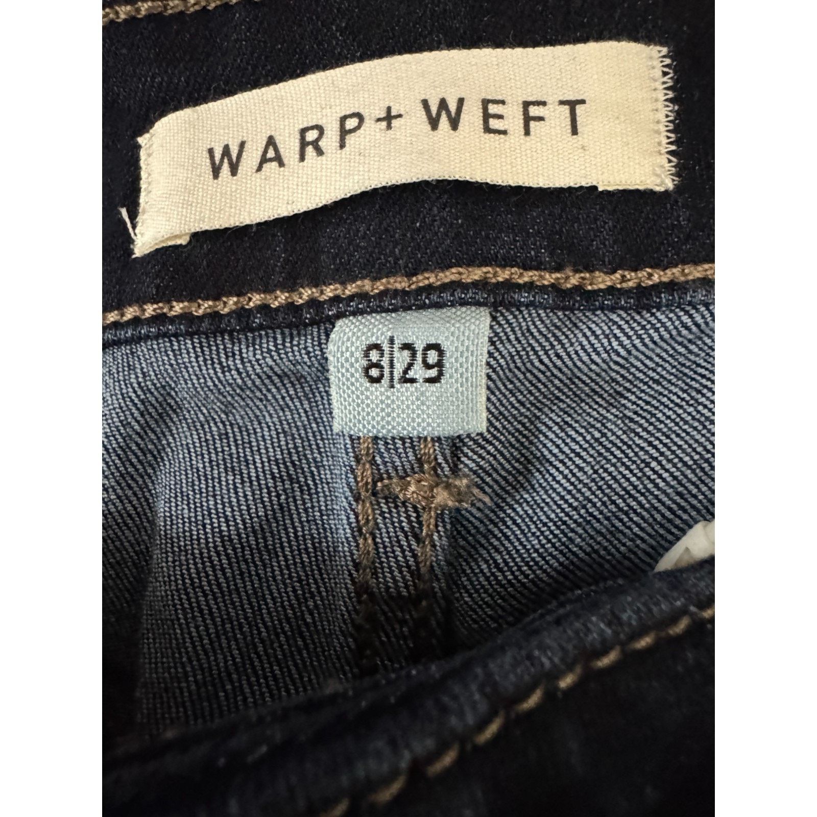 Warpweft Company Warp + Weft 8/29 Skinny High Rise Jeans Indigo Stretch Size 30" / US 8 / IT 44 - 8 Thumbnail