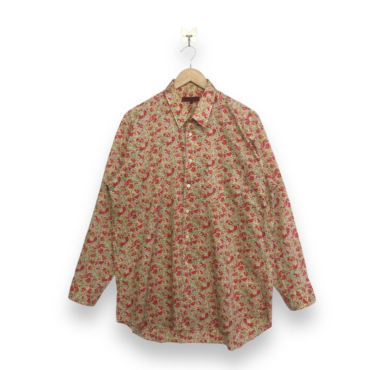 Comme des Garcons Homme Deux COMME des GARÇONS HOMME DEUX FLORAL LIBERTY BUTTON SHIRT Size US L / EU 52-54 / 3 - 1 Thumbnail