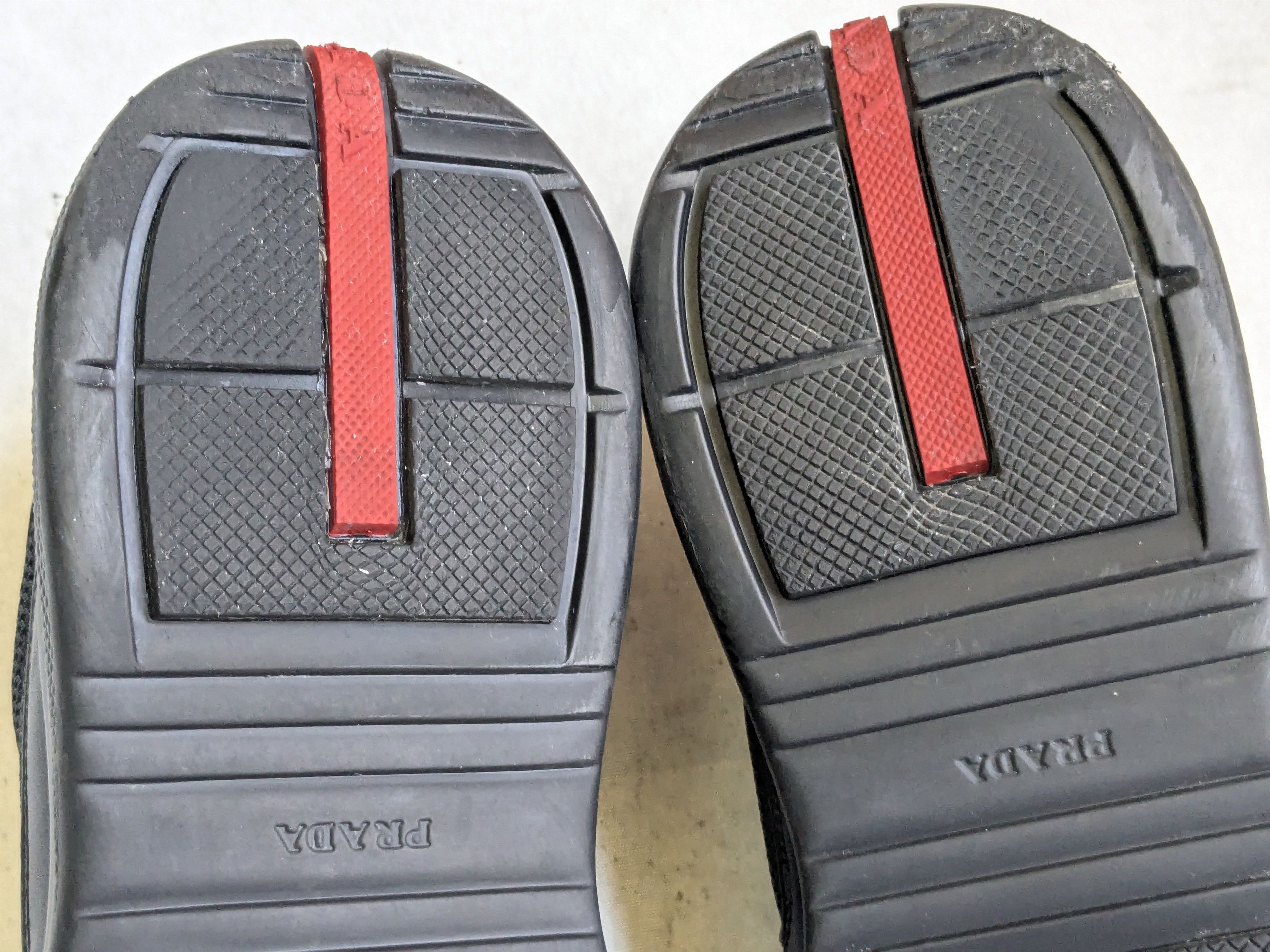 Prada Prada America's Cup Sneakers Black 9.5 Low Tops Leather Red Size US 9.5 / EU 42-43 - 17 Thumbnail