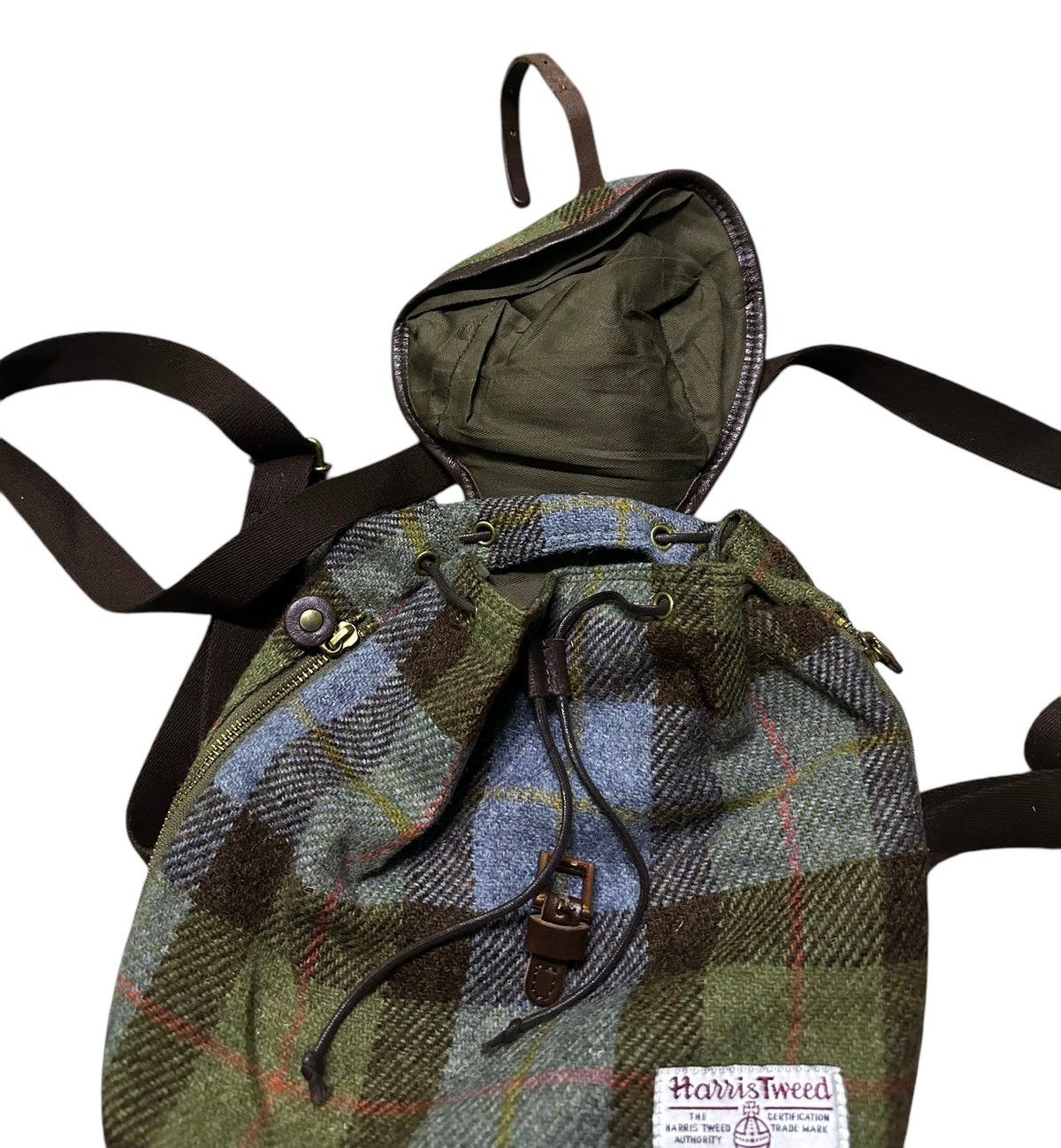 Harris Tweed Art-direct wool harris tweed tartan small backpacks Size ONE SIZE - 6 Thumbnail