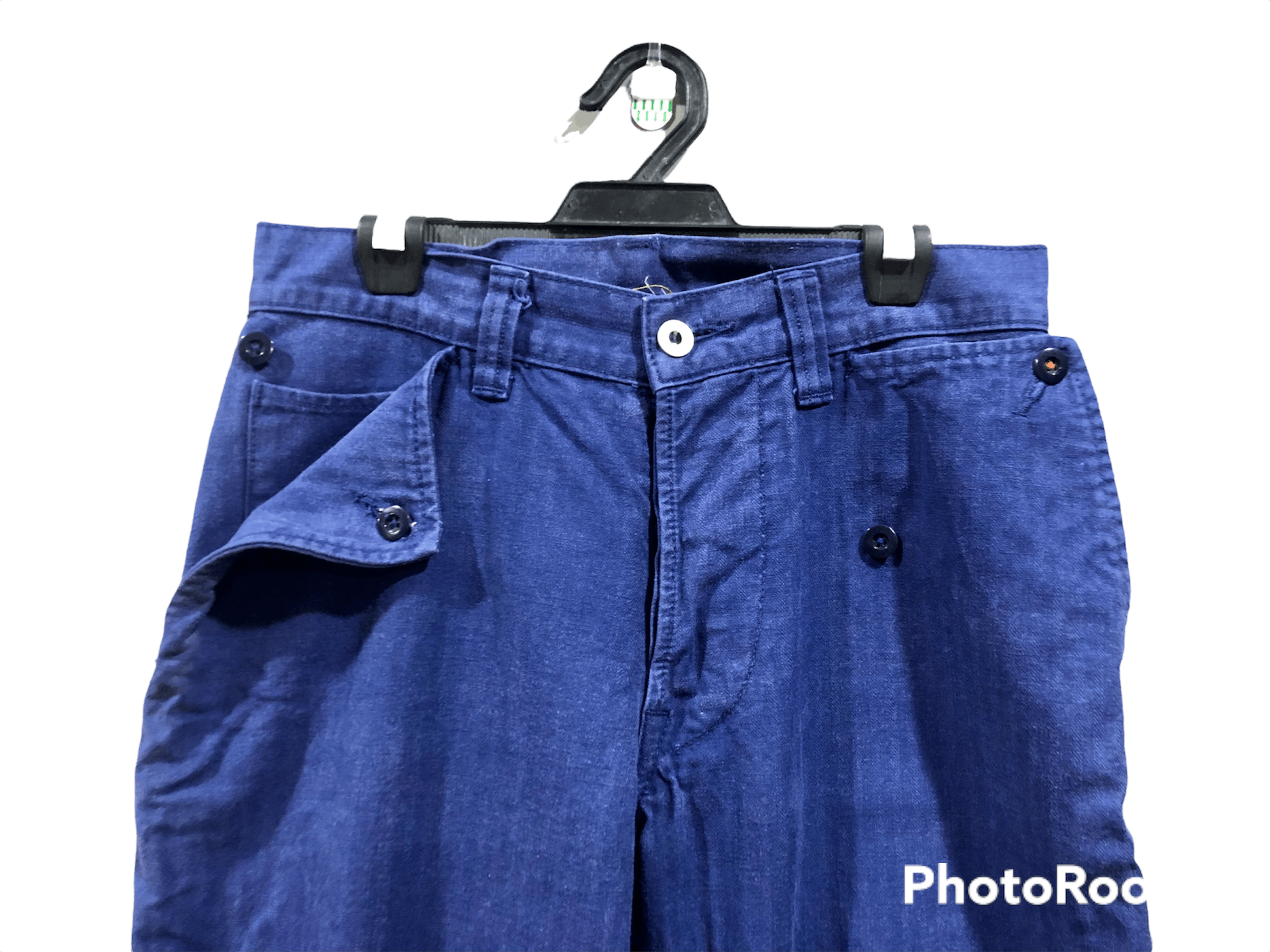 KATO Kato Indigo Hbt herringbone Twill French Work Pants Size US 29 - 3 Thumbnail