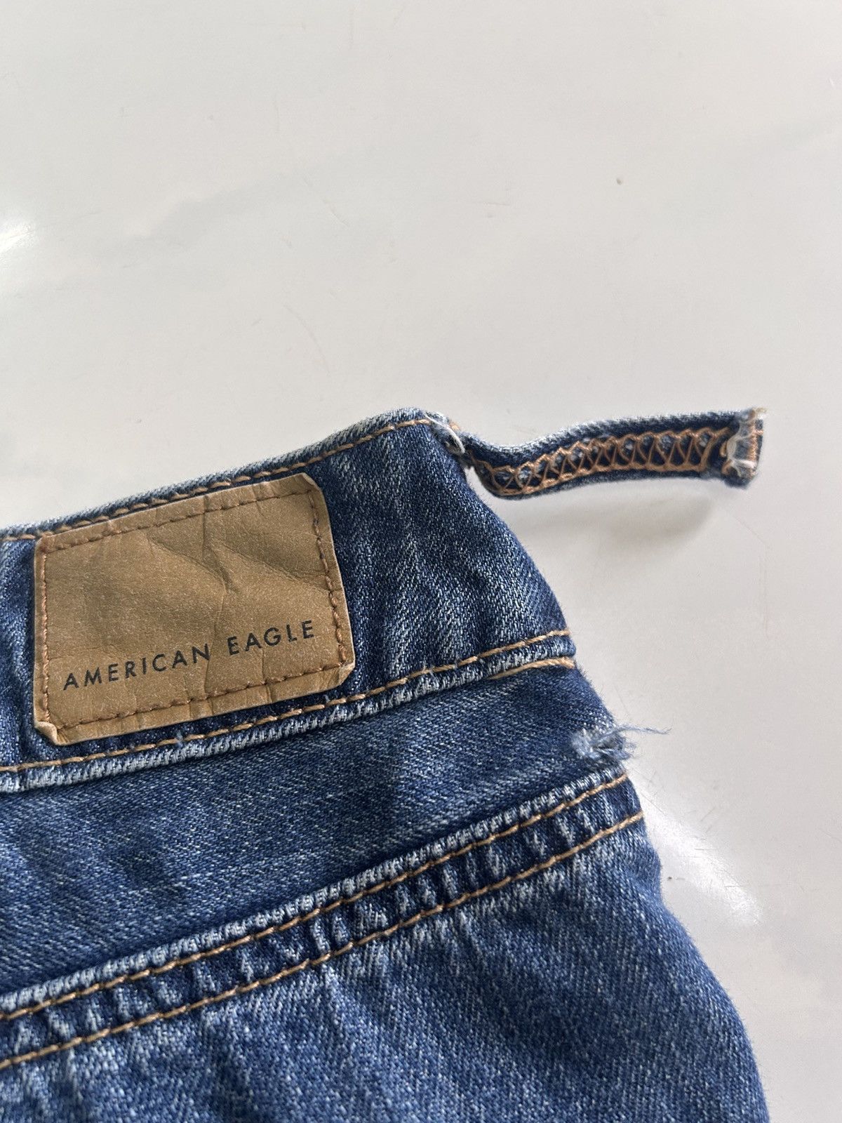 Japanese Brand × Vintage 💥Vintage Japanese Denim Ripped Jeans Size US 37 - 23 Thumbnail
