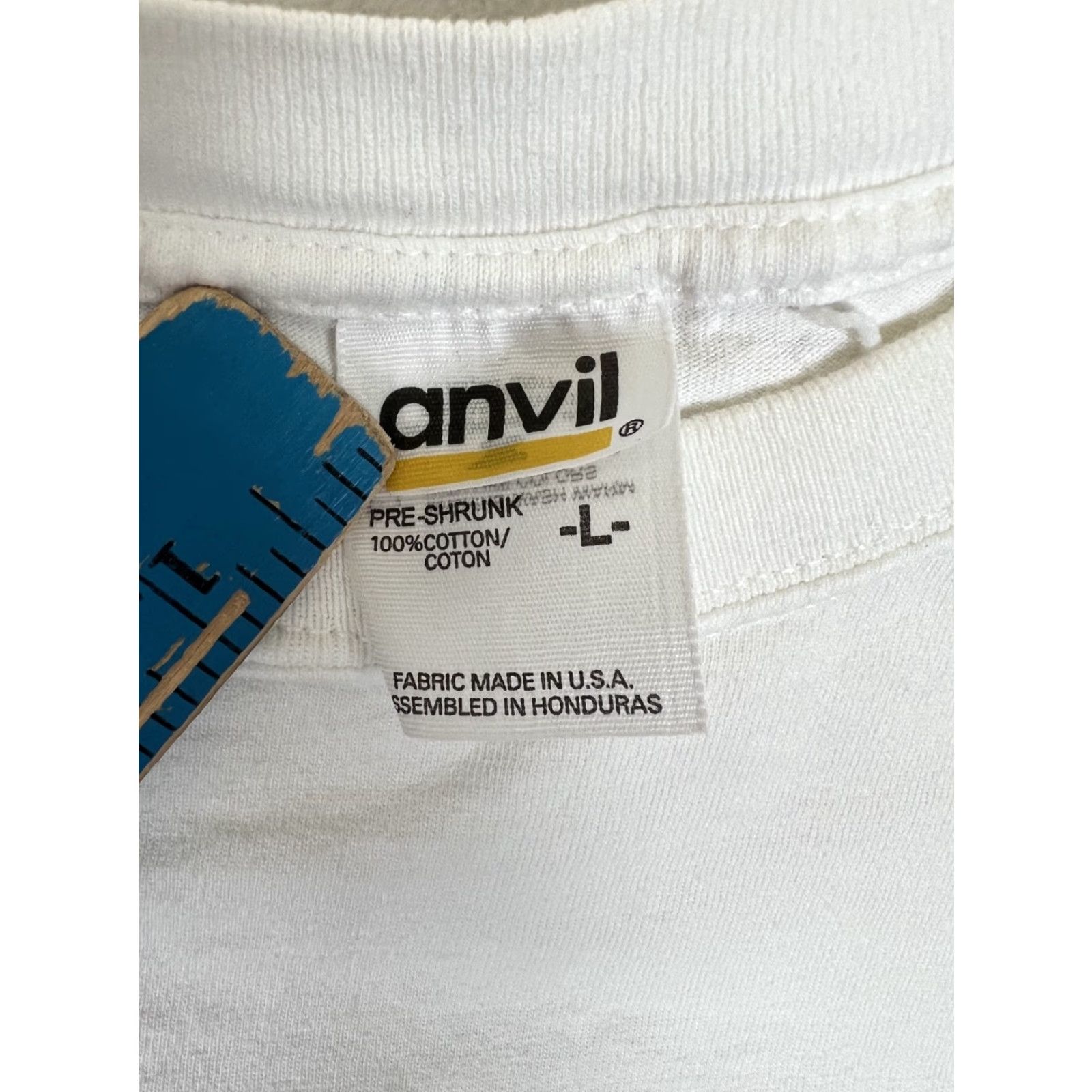 Anvil VINTAGE Quizno's Subs Promo T-Shirt L White 90s Mens Short Sleeve Crew Neck Mmmm Toasty Size US L / EU 52-54 / 3 - 4 Thumbnail