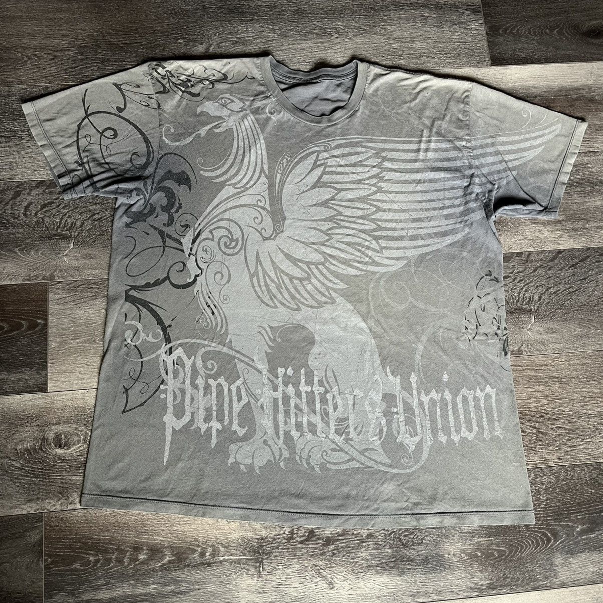 Affliction Vintage Y2K Affliction Style Griffen Graphic Logo Tee Shirt Size US L / EU 52-54 / 3 - 1 Thumbnail