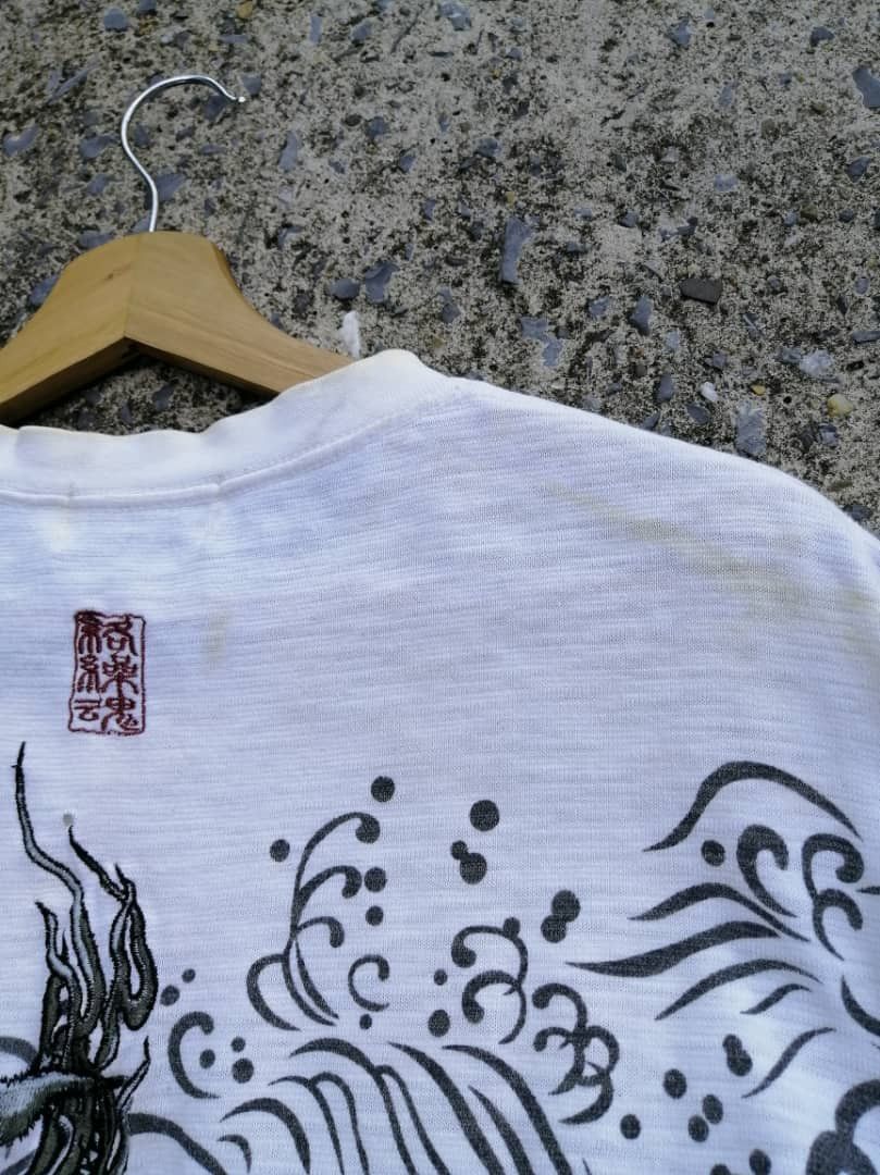Designer × Japanese Brand Karakuri Tamashi Embroidered Dragon Longsleeve Tee Size US L / EU 52-54 / 3 - 6 Thumbnail