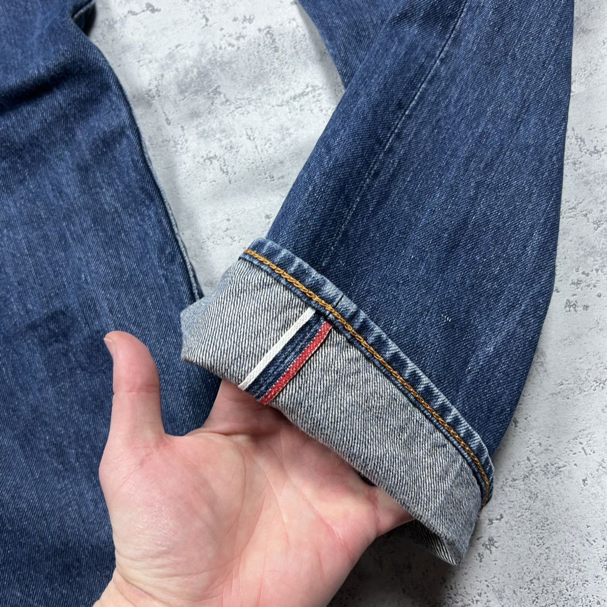 Evisu 00s Evisu Embroidered Logo Vintage Selvedge Denim Pants Size US 30 / EU 46 - 7 Thumbnail