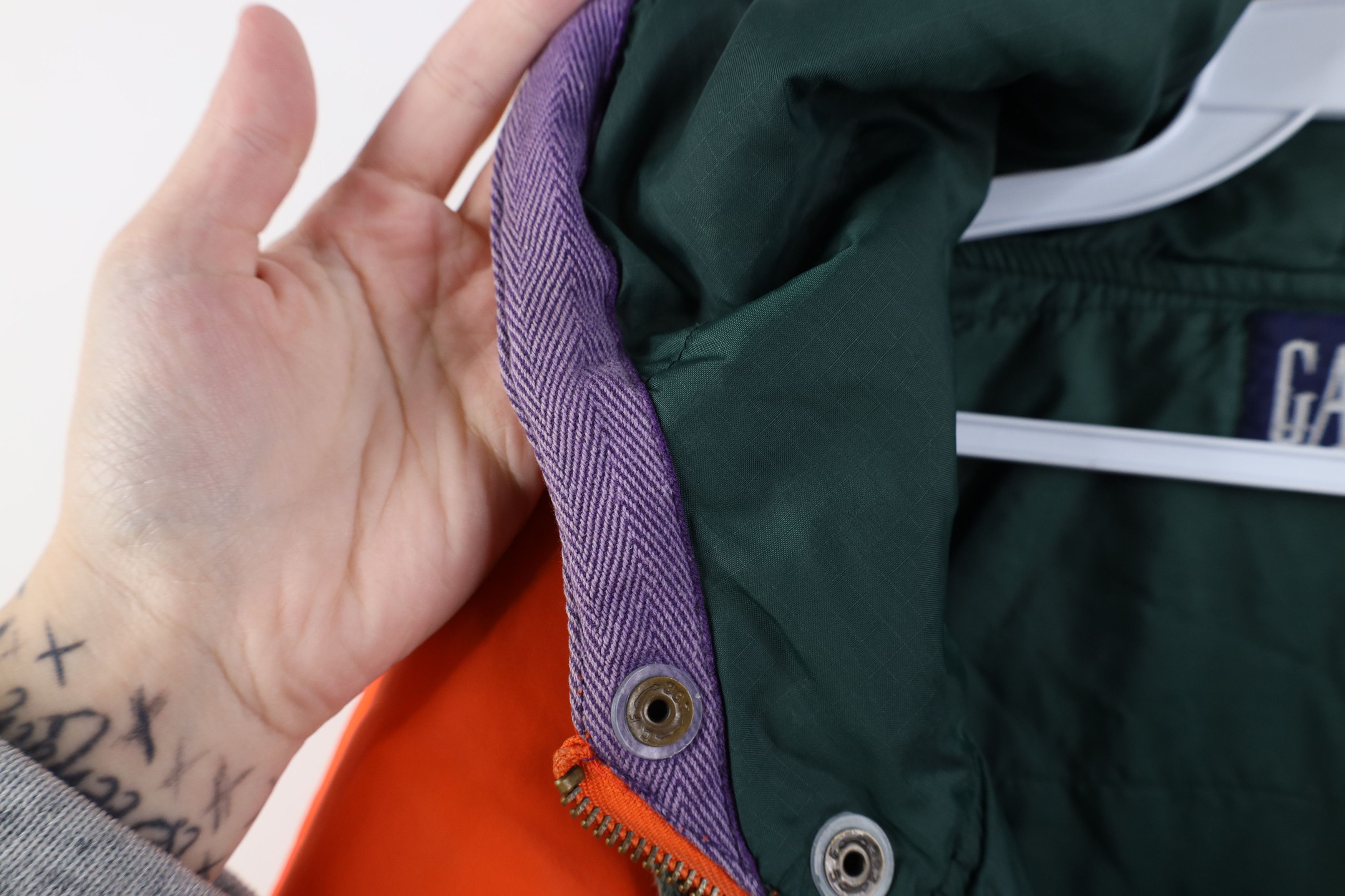 Gap Vintage 90s Gap Hooded Anorak Windbreaker Jacket Orange Size US XL / EU 56 / 4 - 11 Thumbnail