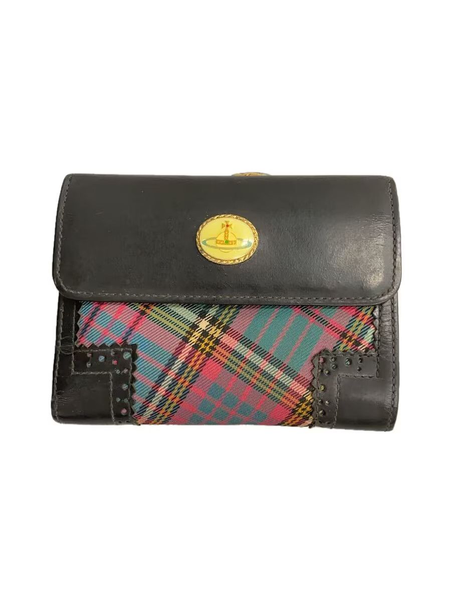Vivienne Westwood Plaid Orb Leather Wallet Size ONE SIZE - 1 Thumbnail