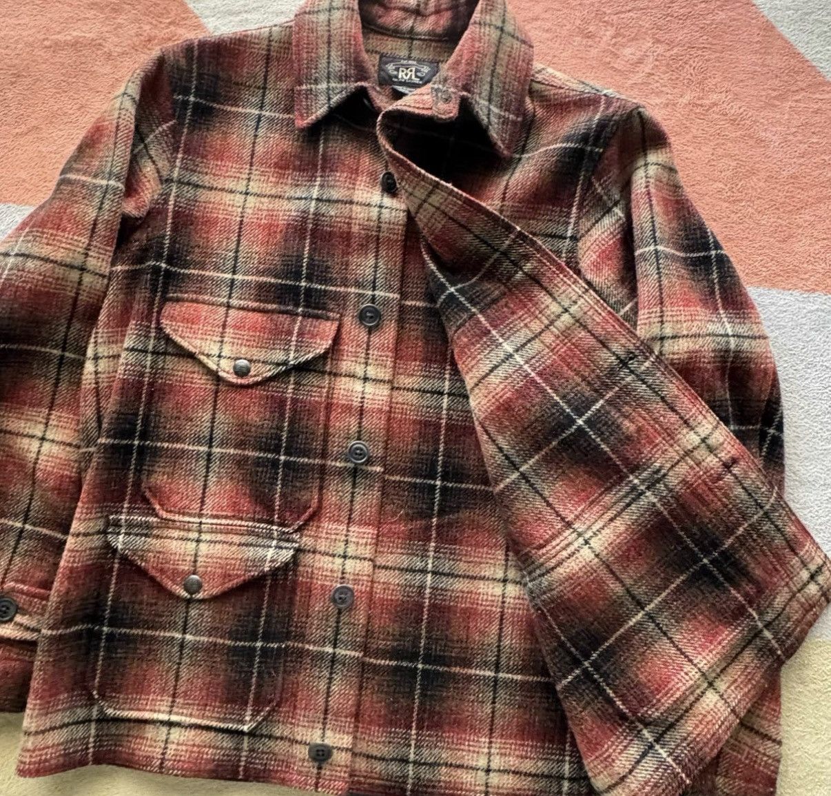 Ralph Lauren Ralph Lauren Double RL RRL Wool Tweed Safari Jacket K22 Size US S / EU 44-46 / 1 - 2 Thumbnail