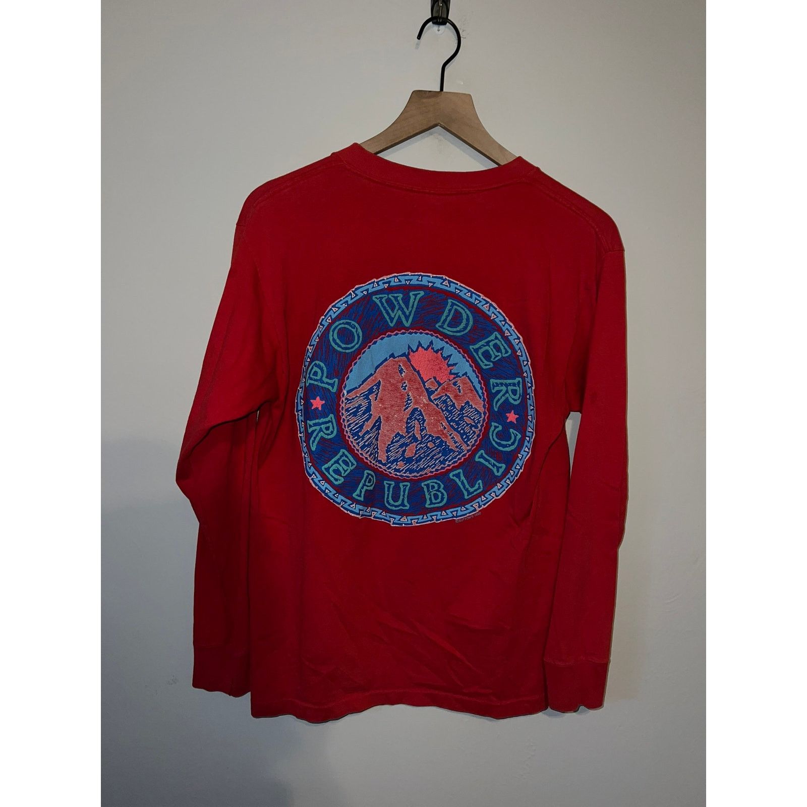 Vintage Vintage Ski Shirt Alpine Style Powder Republic Skiing Tee M Size US M / EU 48-50 / 2 - 7 Thumbnail